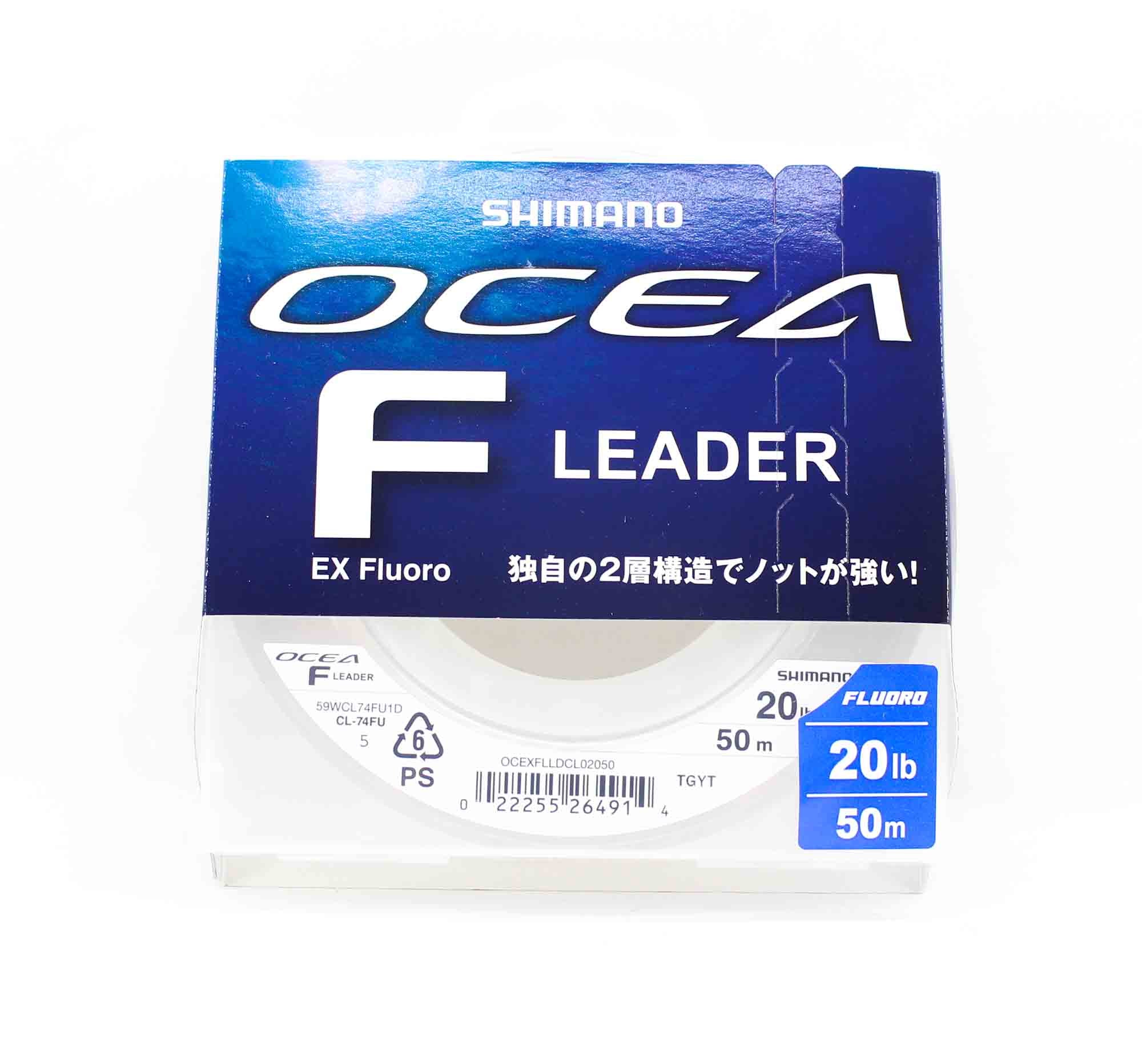 Shimano CL-74FU Ocea F EX Fluorocarbon Leader Line 50m 20lb (4914)