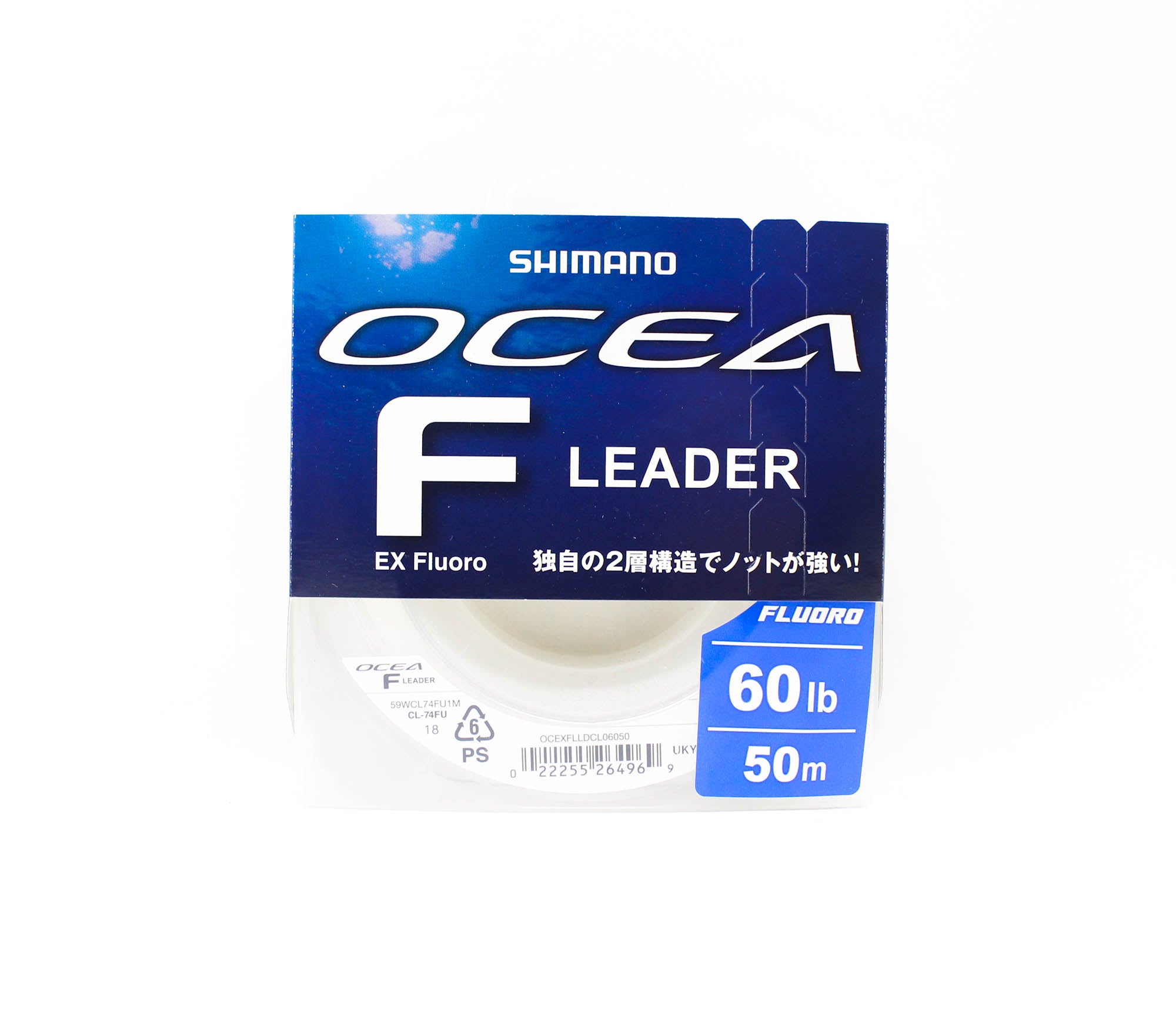 Shimano CL-74FU Ocea F EX Fluorocarbon Leader Line 50m 60lb (4969)