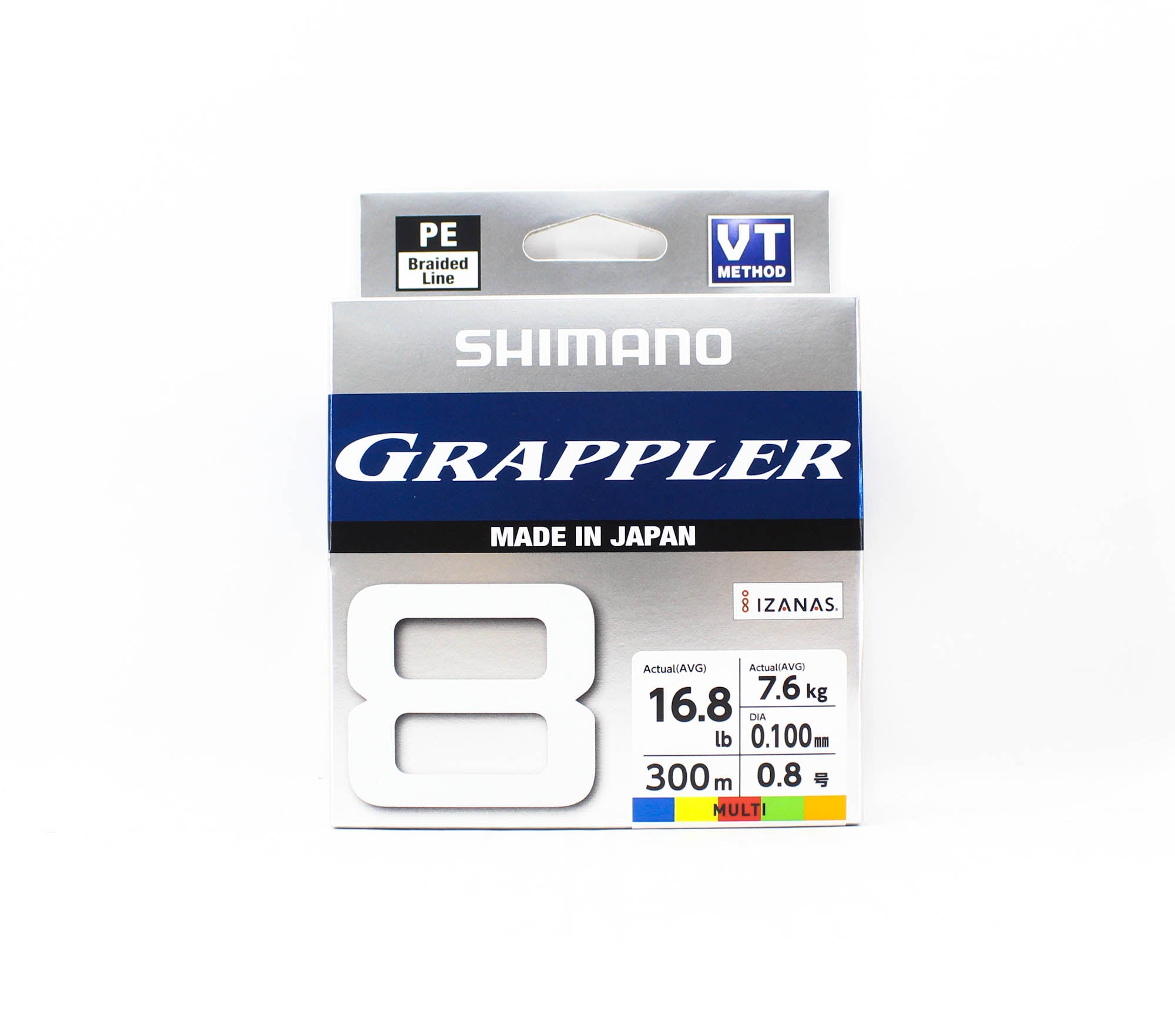 Shimano PL-71FU Grappler 8 P.E Line X8 300m P.E 0.8 , 16.8lb Multi (5126)