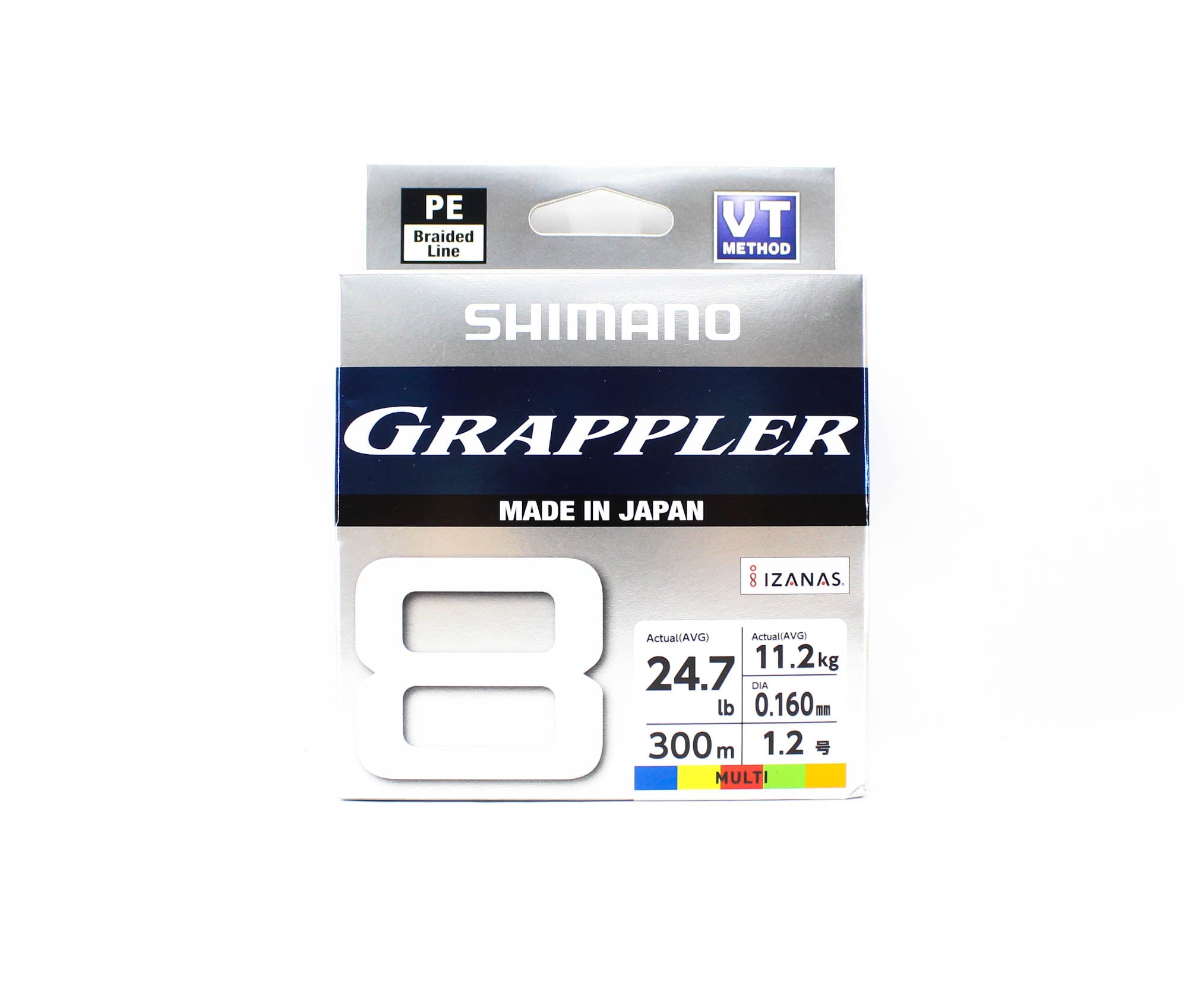 Shimano PL-71FU Grappler 8 P.E Line X8 300m P.E 1.2 , 24.7lb Multi (5140)