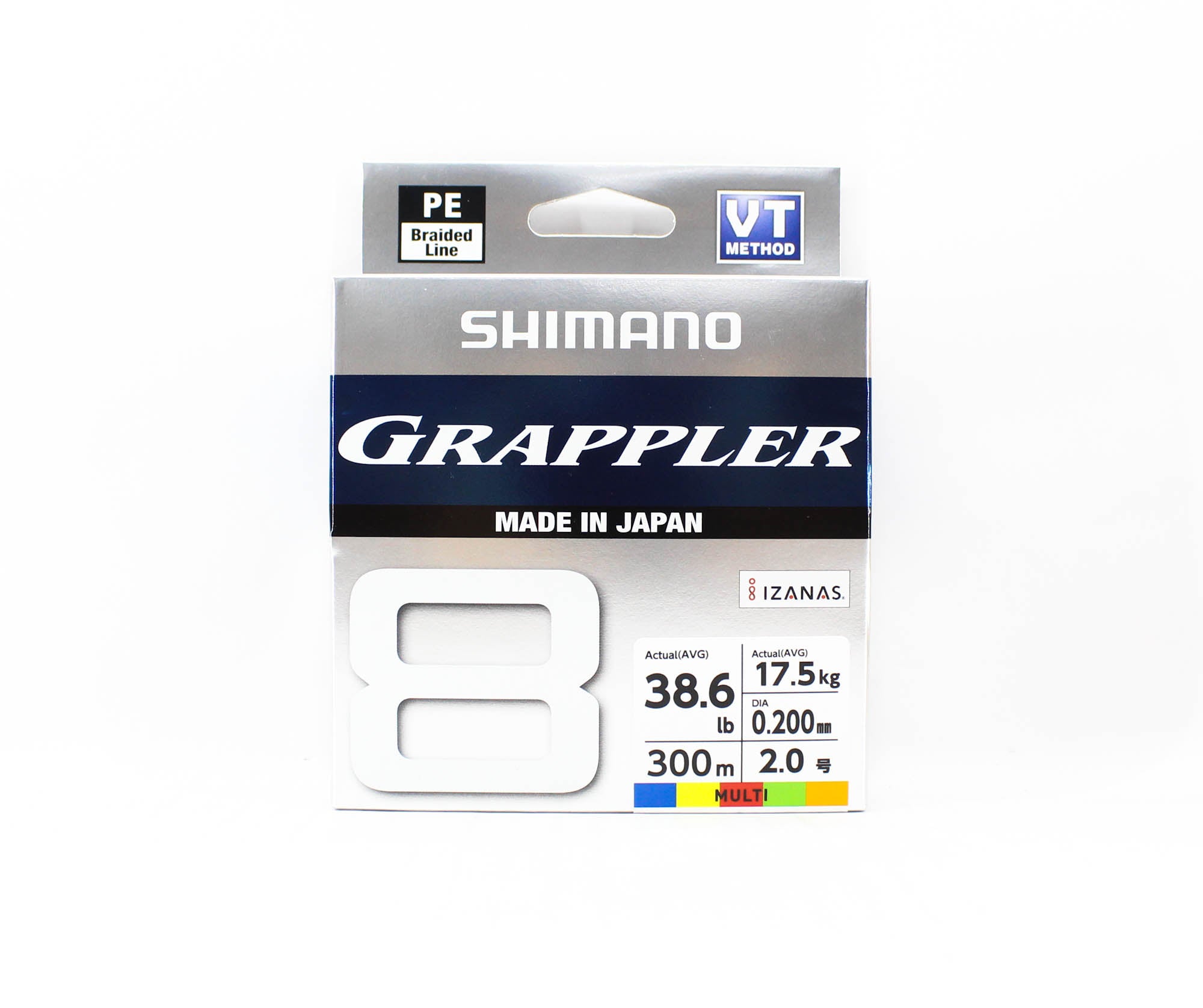 Shimano PL-71FU Grappler 8 P.E Line X8 300m P.E 2 , 38.6lb Multi (5164)