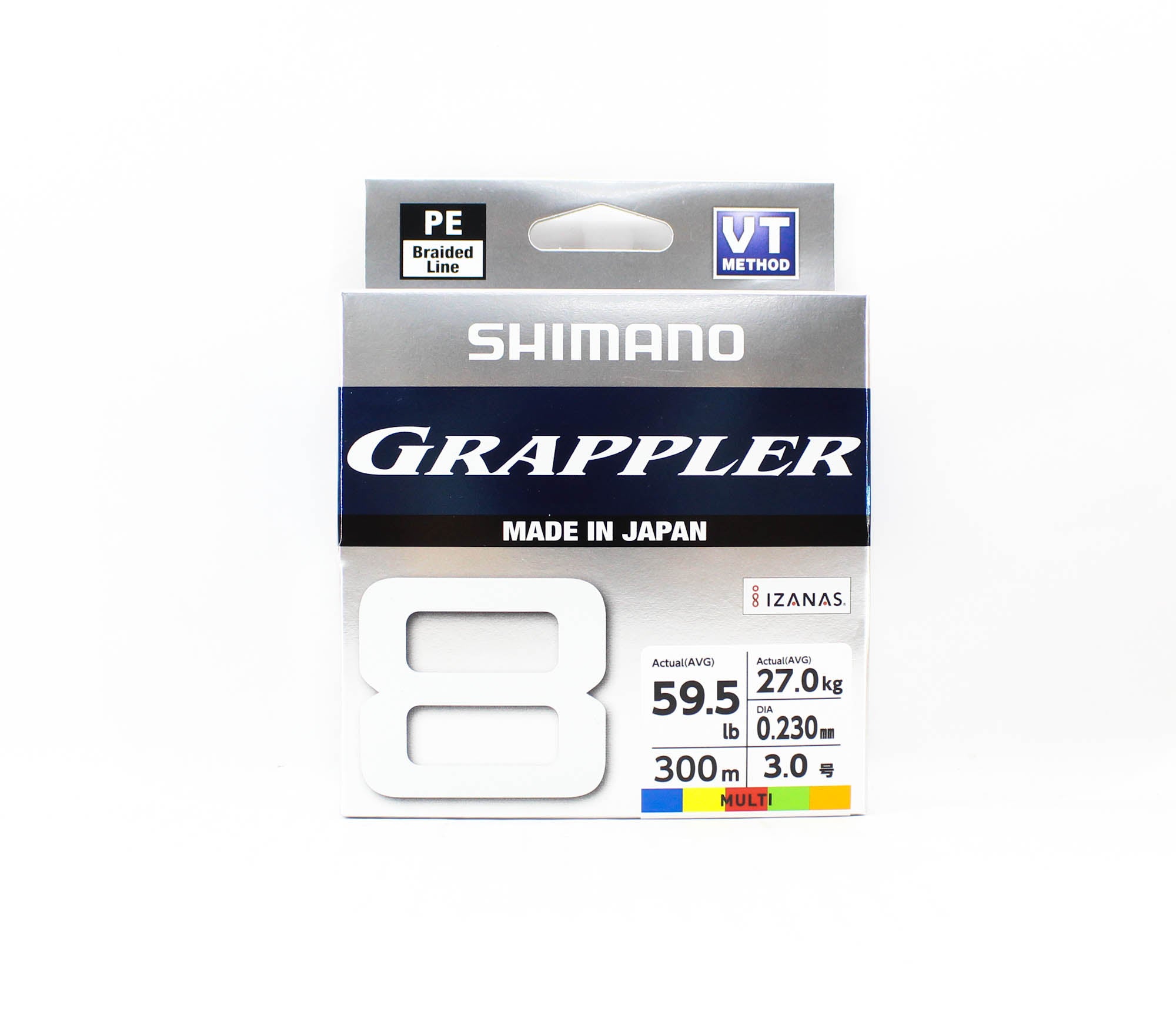Shimano PL-71FU Grappler 8 P.E Line X8 300m P.E 3 , 59.5lb Multi (5171)