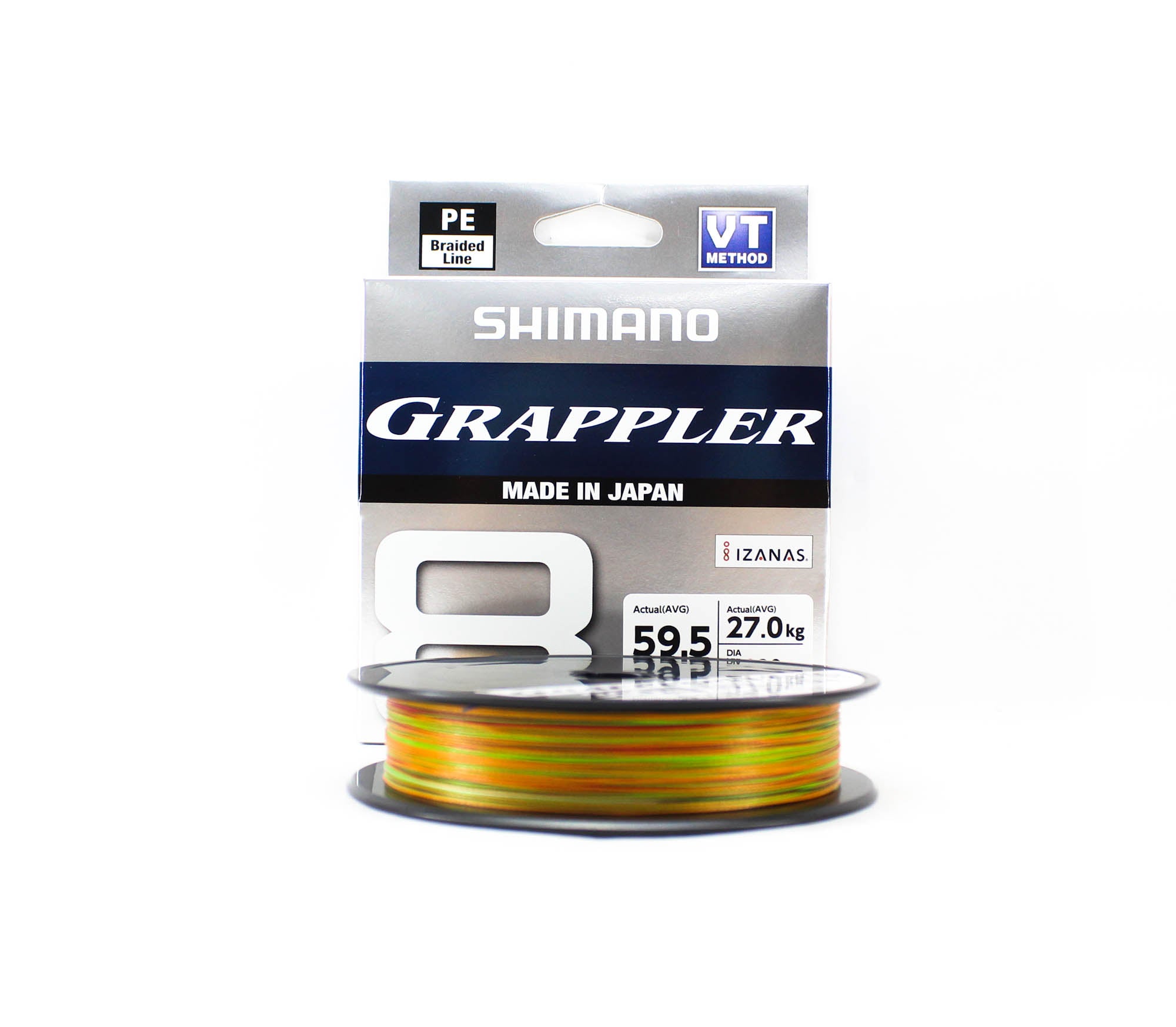 Shimano PL-71FU Grappler 8 P.E Line X8 300m P.E 3 , 59.5lb Multi (5171)