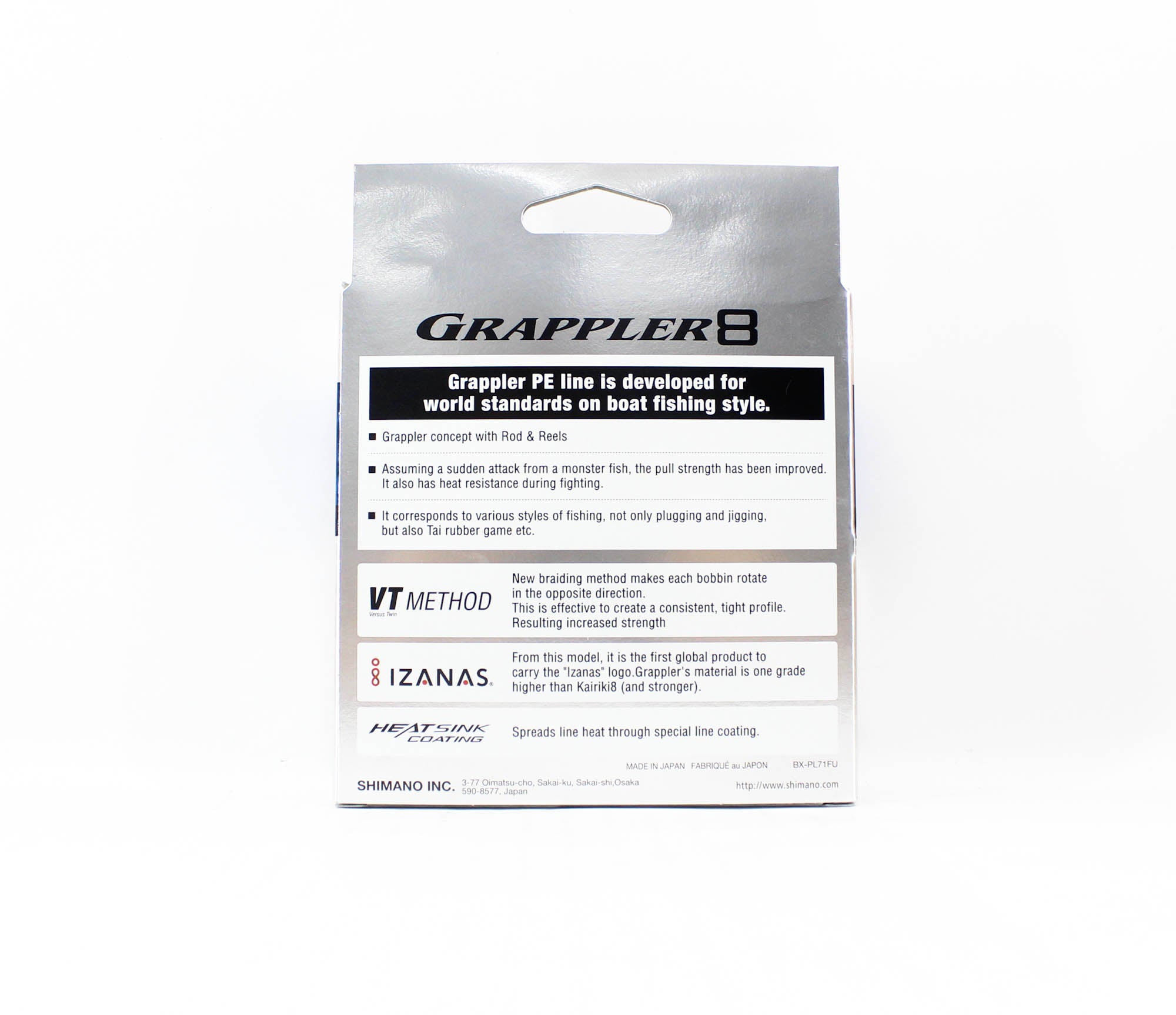 Shimano PL-71FU Grappler 8 P.E Line X8 300m P.E 4 , 73.6lb Multi (5188)