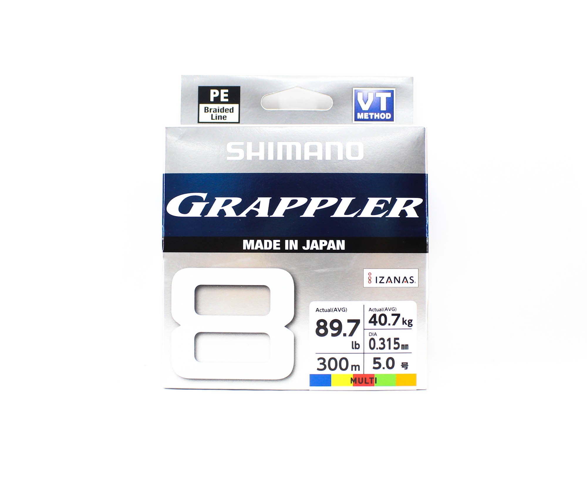 Shimano PL-71FU Grappler 8 P.E Line X8 300m P.E 5 , 89.7lb Multi (5195)