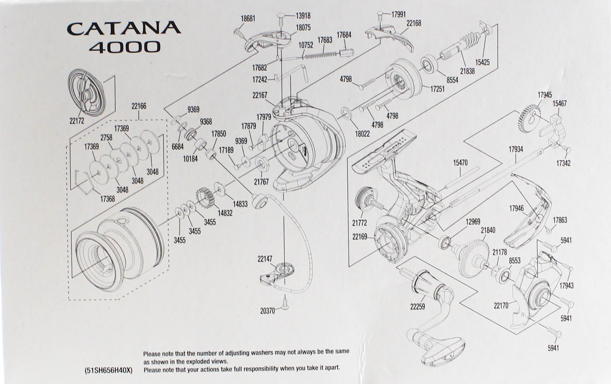Sale Shimano Reel Spinning Catana CAT4000FE 4000 (7779)