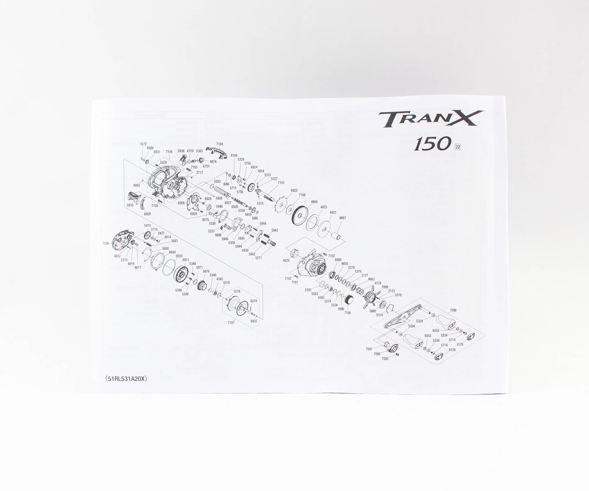 Shimano Reel Baitcast TranX 150 Right Hand (7915)