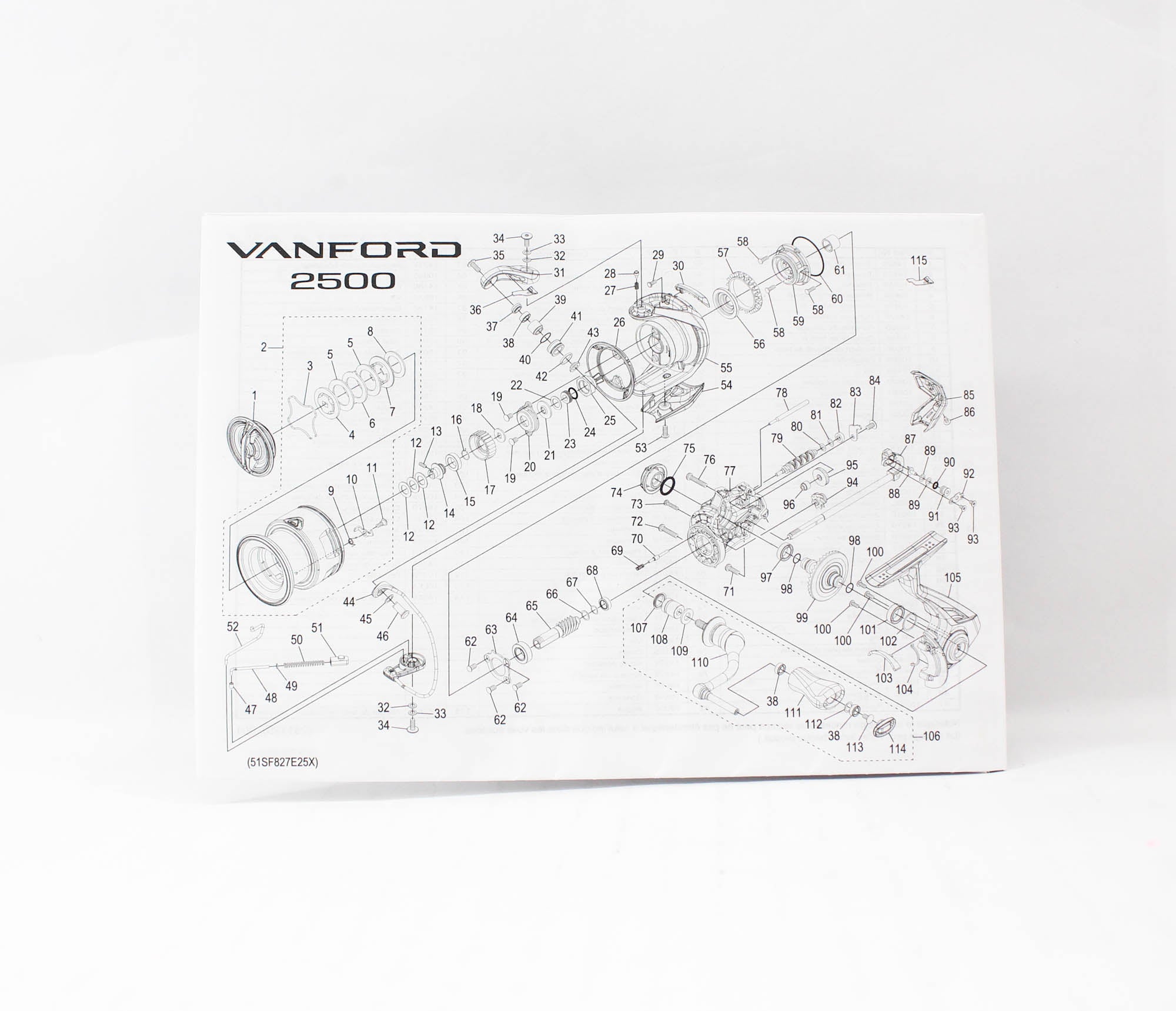 Shimano Reel Spinning Vanford 2500 VF2500A 2024 (9870)