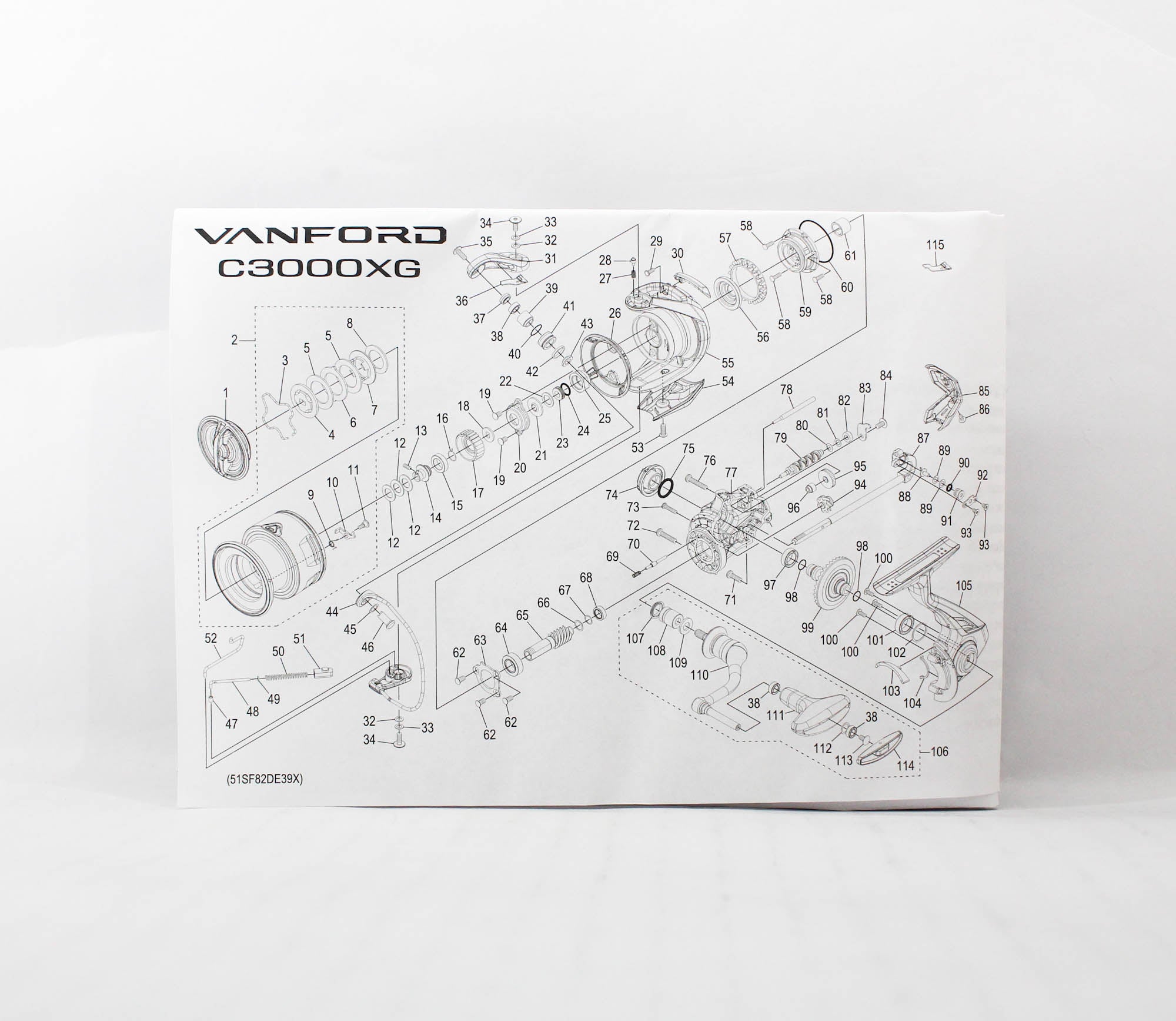 Shimano Reel Spinning Vanford C3000XG VFC3000XGA 2024 (9931)