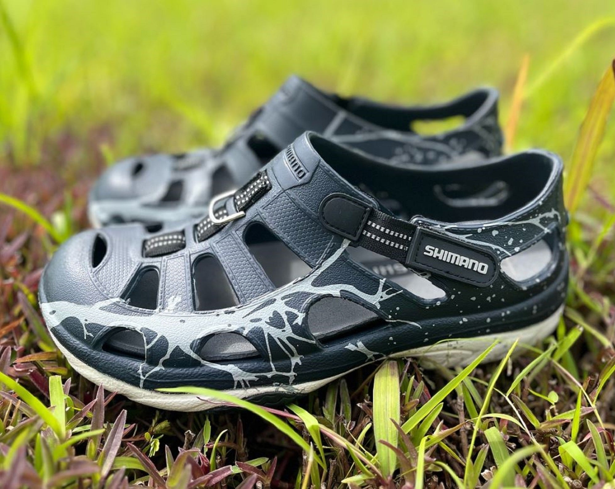 Shimano Evair Fishing Shoes Navy Sublimated Size EU 42 , US M8/W10 (2159)