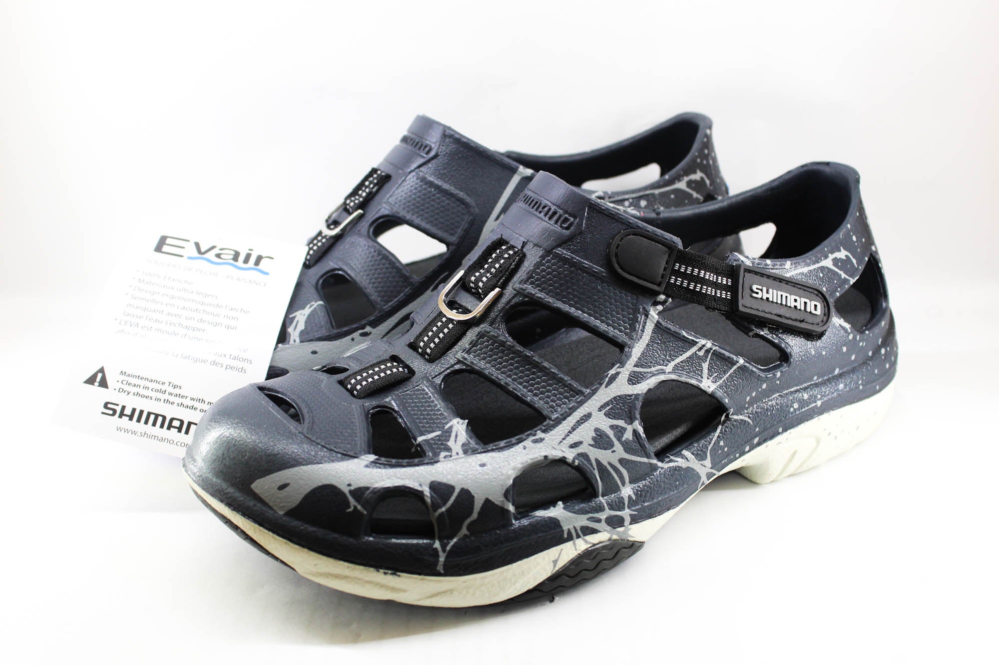 Shimano Evair Fishing Shoes Navy Sublimated Size EU 44 , US M10/W12 (2173)