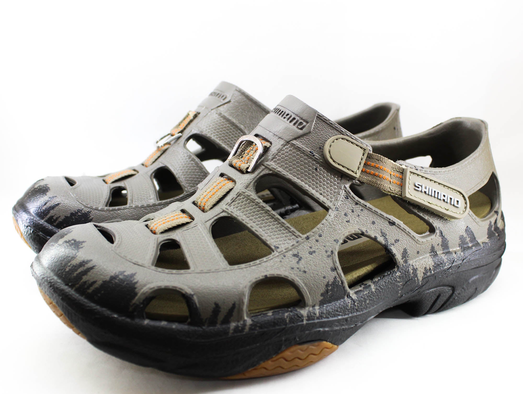 Shimano Evair Fishing Shoes Khaki Black Size EU 44 , US M10/W12 (2265)
