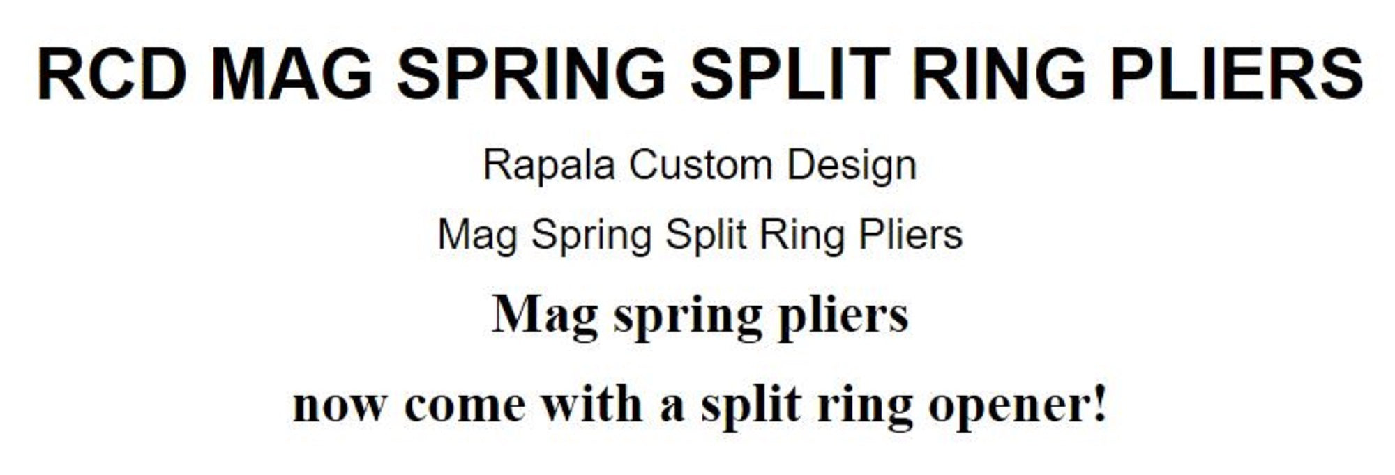 Rapala Original Accessories RCD 4 Inch Mag Split Ring Pliers RCDMPS4 (4629)