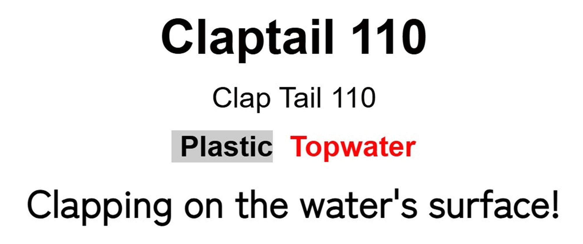 Rapala Claptail Floating Lure CT110/BBSD (4222)