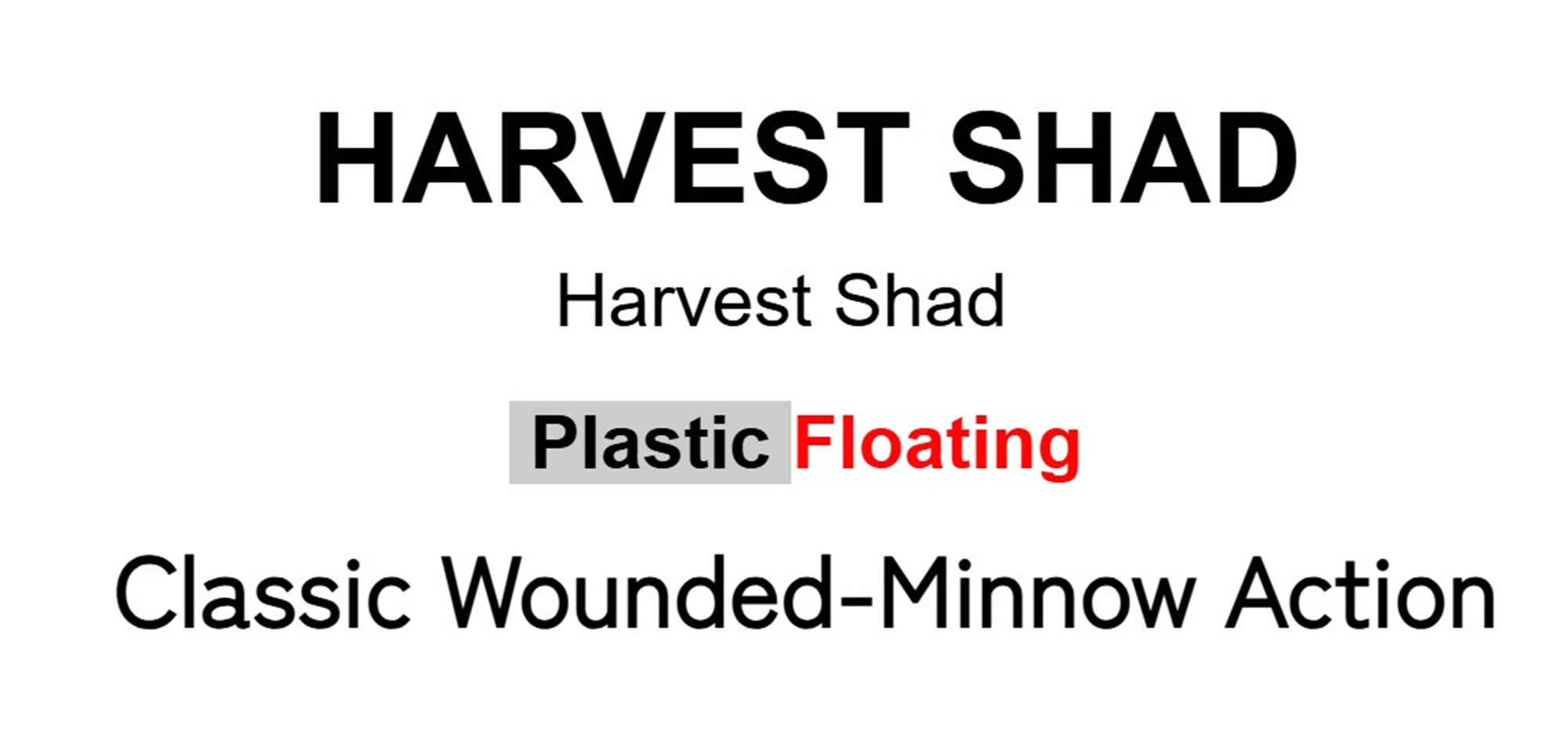 Rapala Harvest Shad Floating Lure HVSD07/WS (5182)