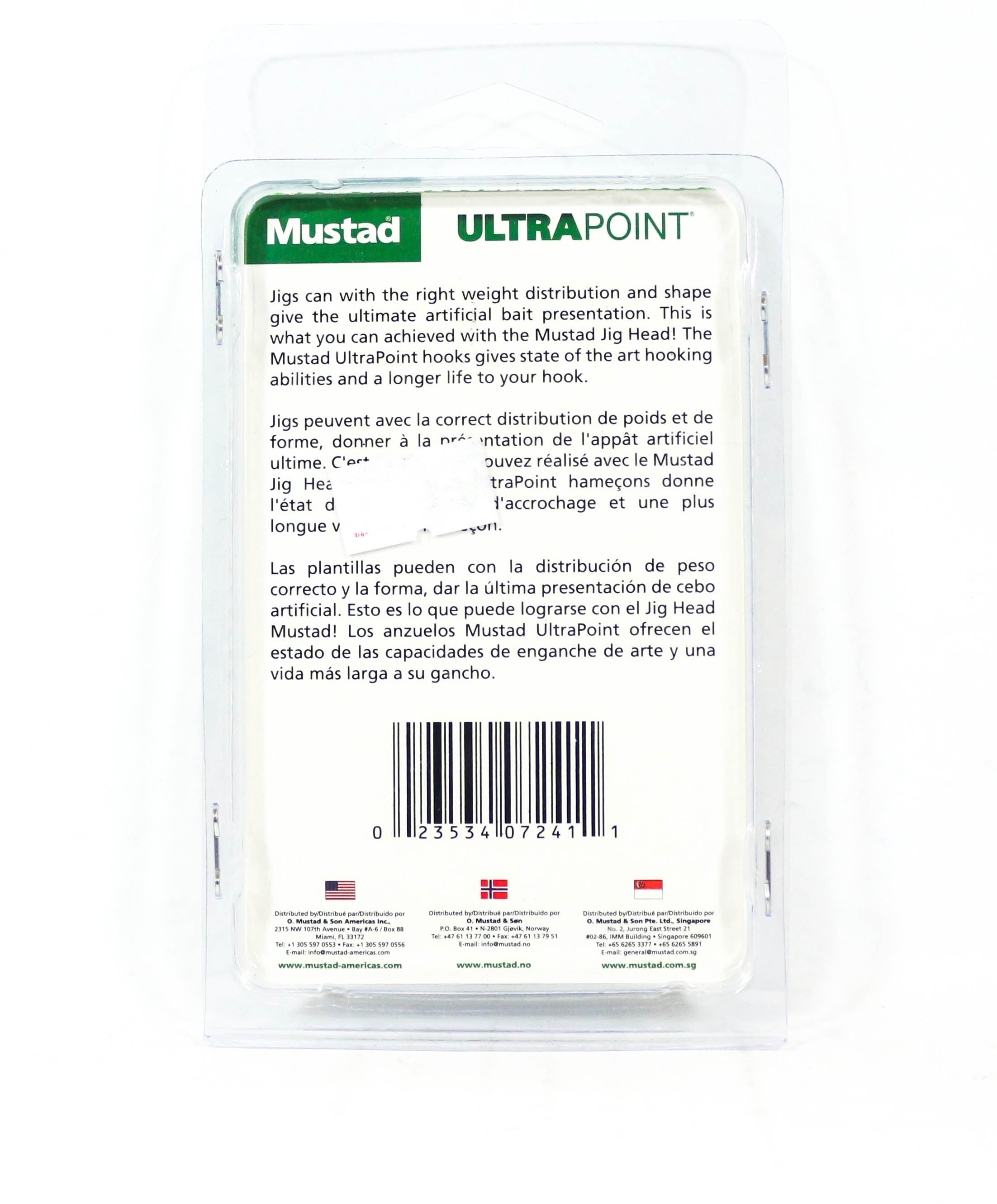 Sale Mustad Darter Jig Heads 5G 5 Piece per Pack Size 2/0 (2411)