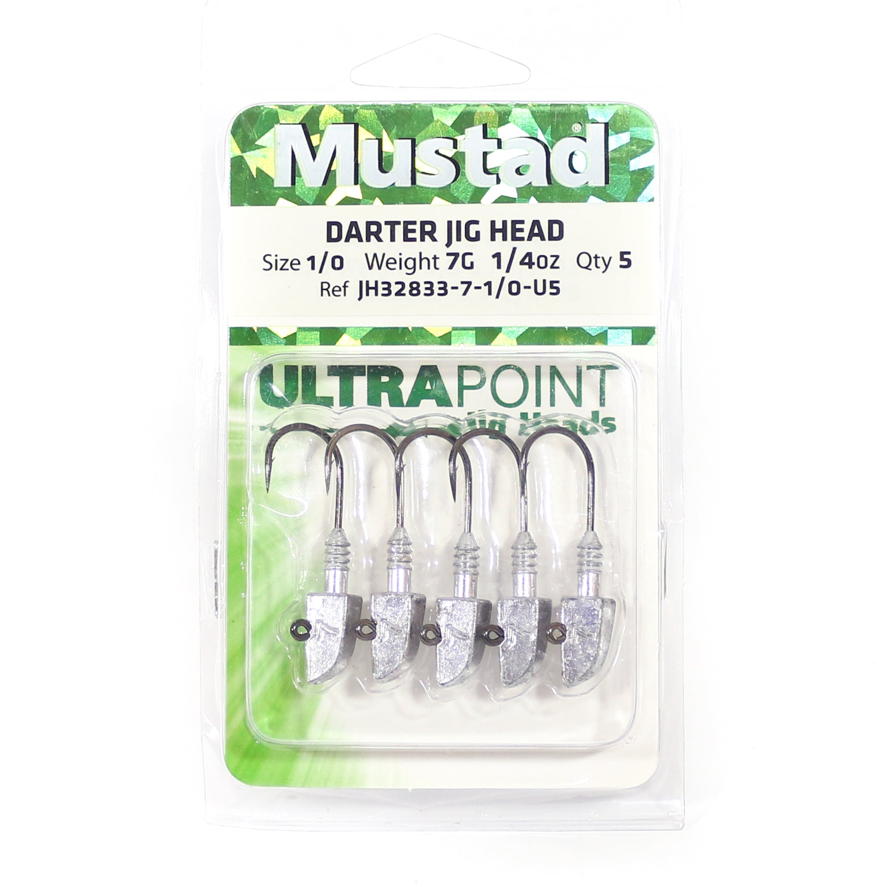 Sale Mustad JH32833-7-1/0-U5 Jig Head Darter 7 Grams Size 1/0 (2428)
