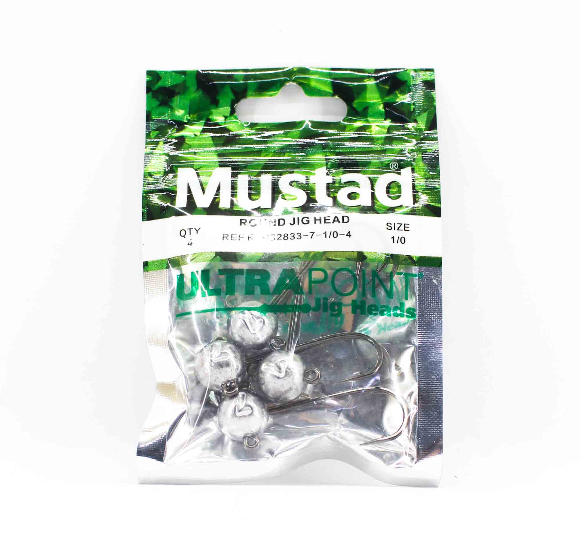 Sale Mustad RJH32833-7-1/0-4 Round Jig Head Ultra Point (7216)