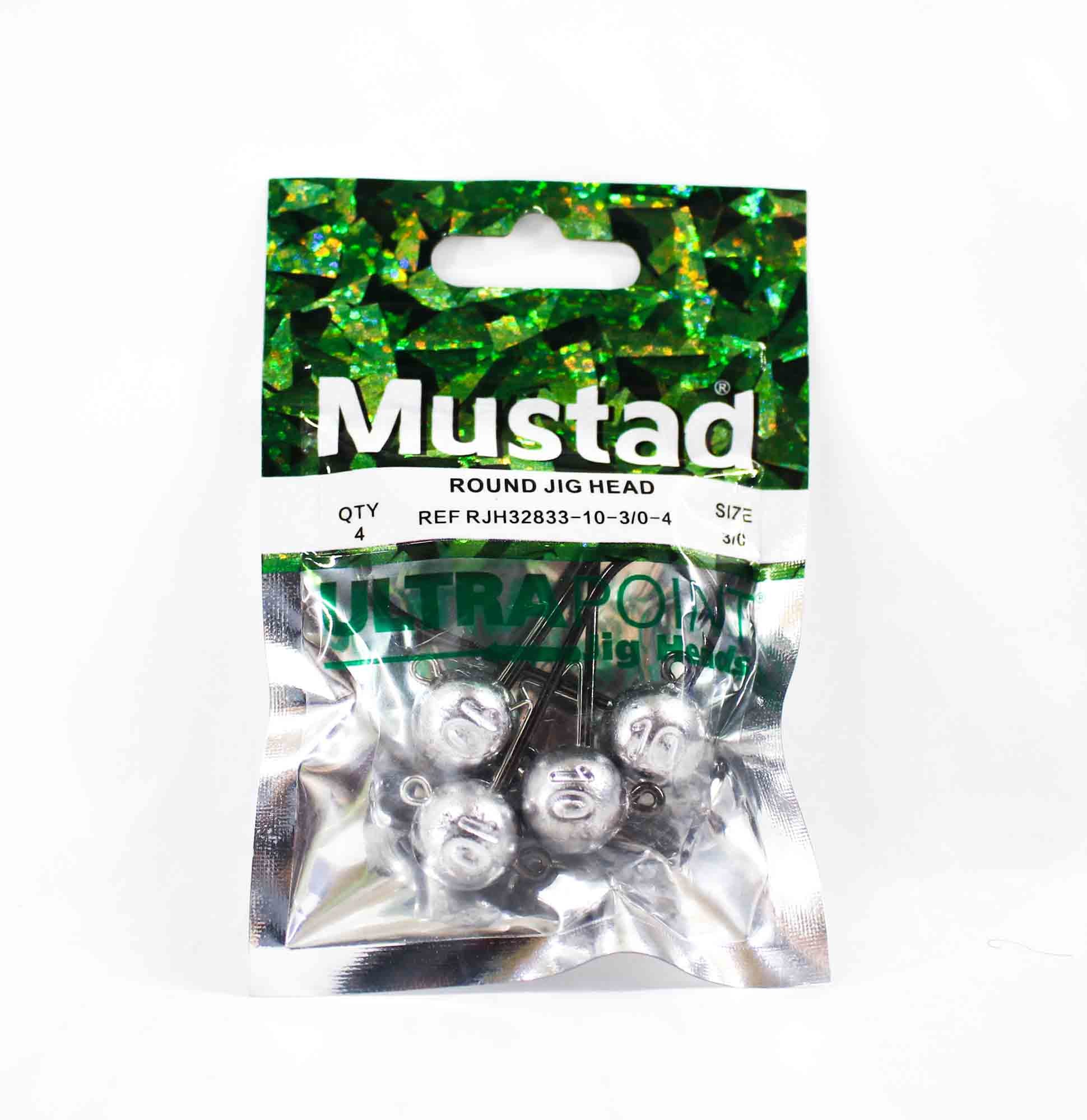 Sale Mustad RJH32833-10-3/0-4 Round Jig Head Ultra Point (0806)