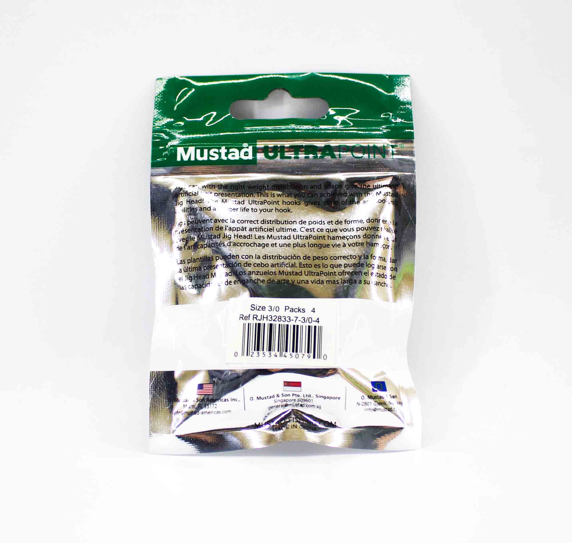 Sale Mustad RJH32833-10-3/0-4 Round Jig Head Ultra Point (0806)