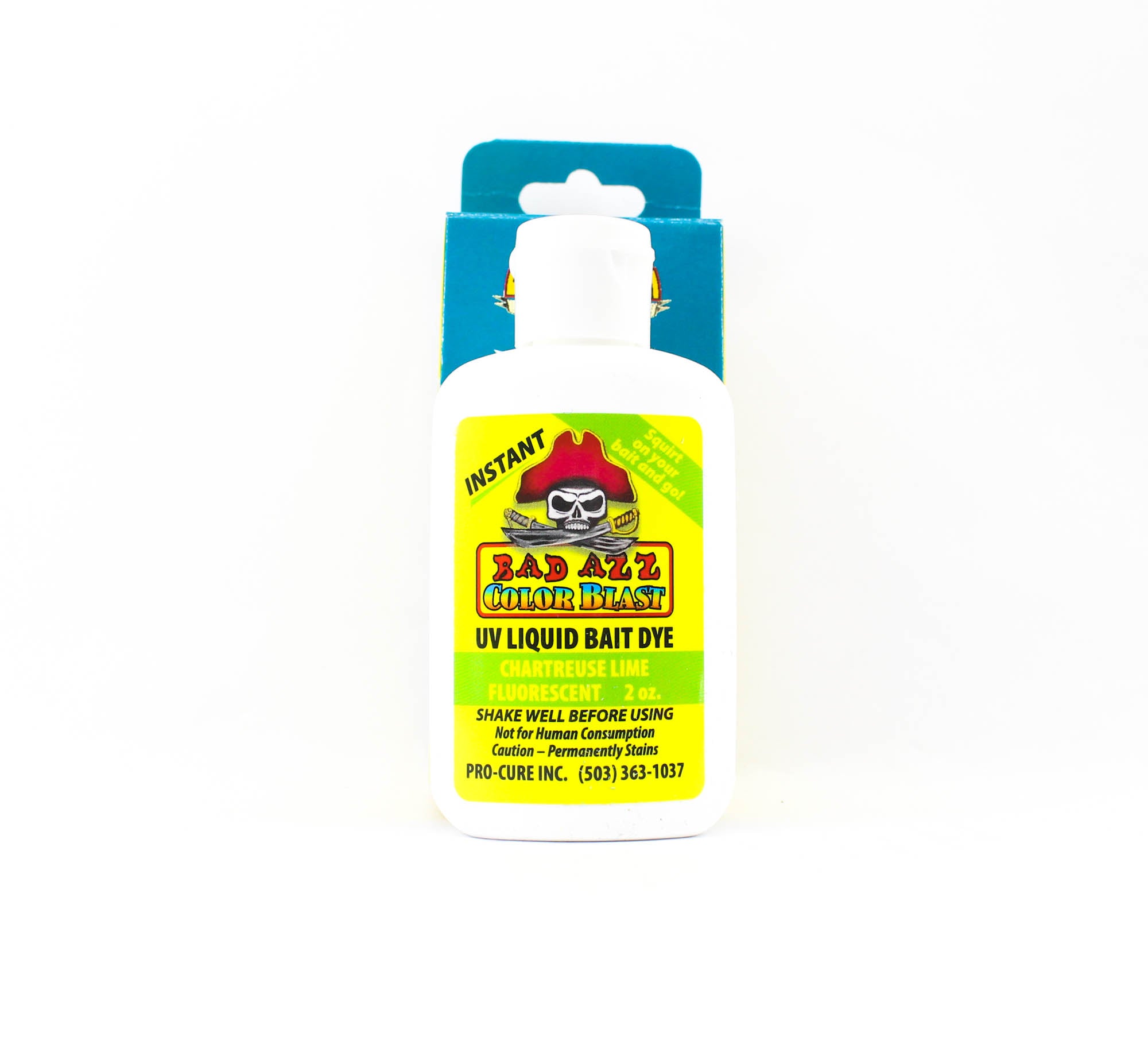 Pro Cure Bad Azz UV Liquid Dye 2 Oz Chart Lime (2444)