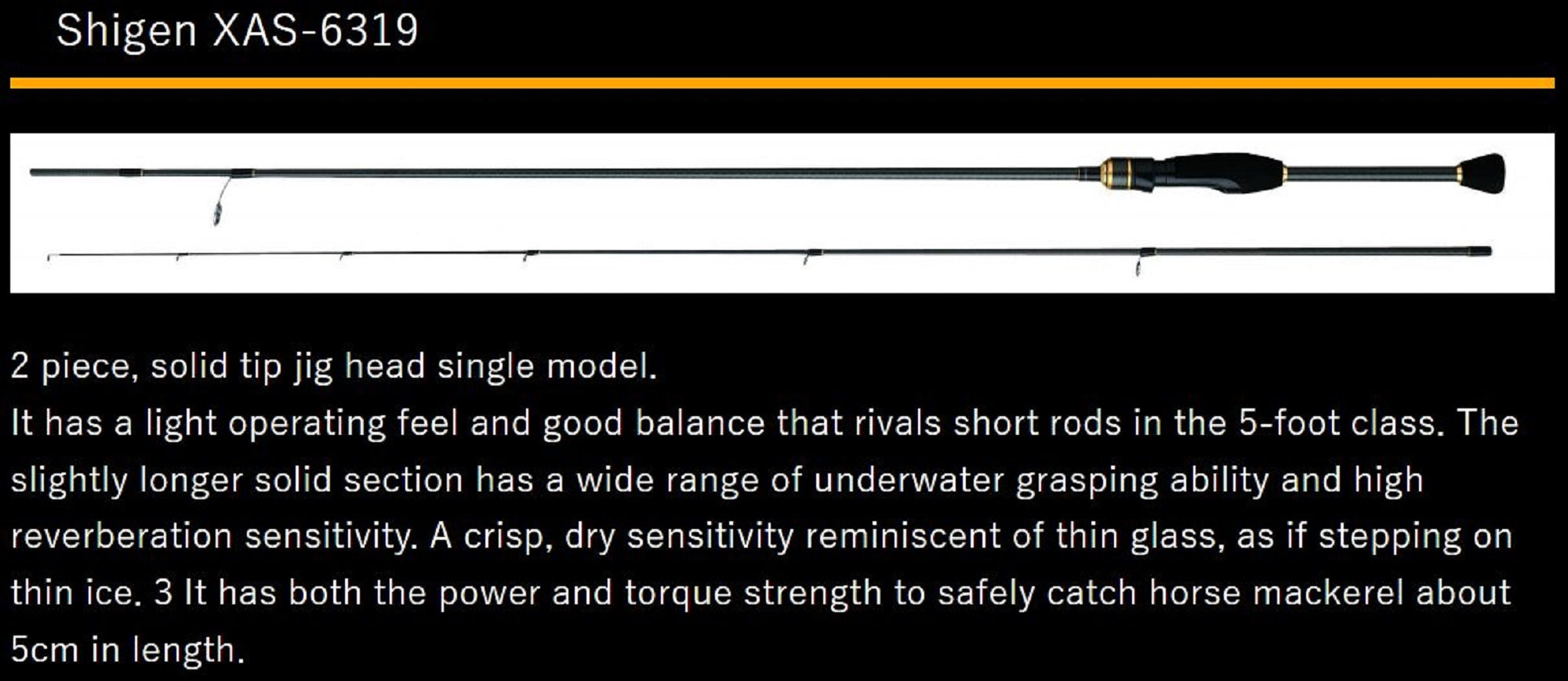 Le Game Rod Spinning X-Armatura XAS-6319 Light Game Shigen (9833)