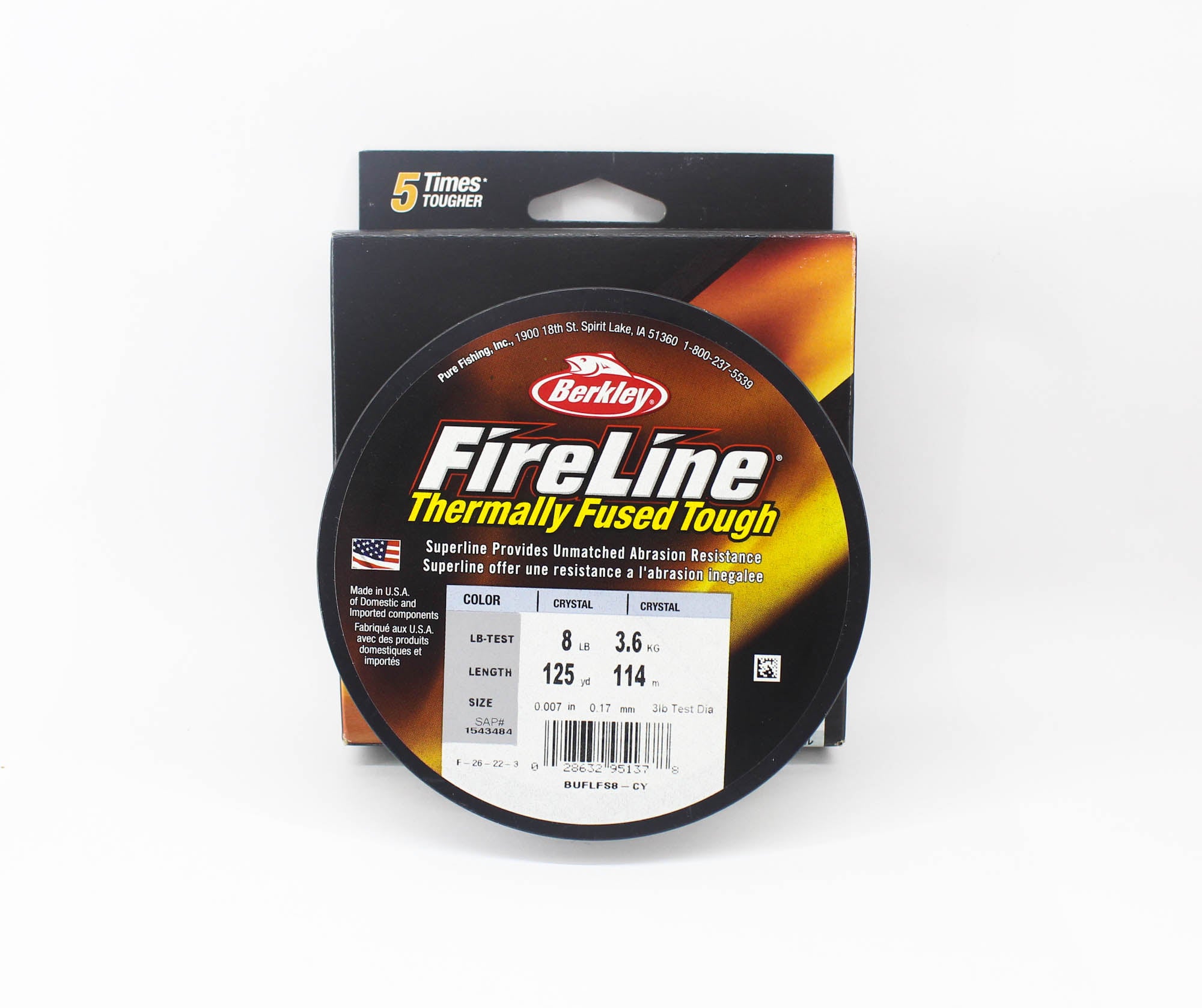 Berkley Fireline Fused Crystal 125yds 8lb White (1378)