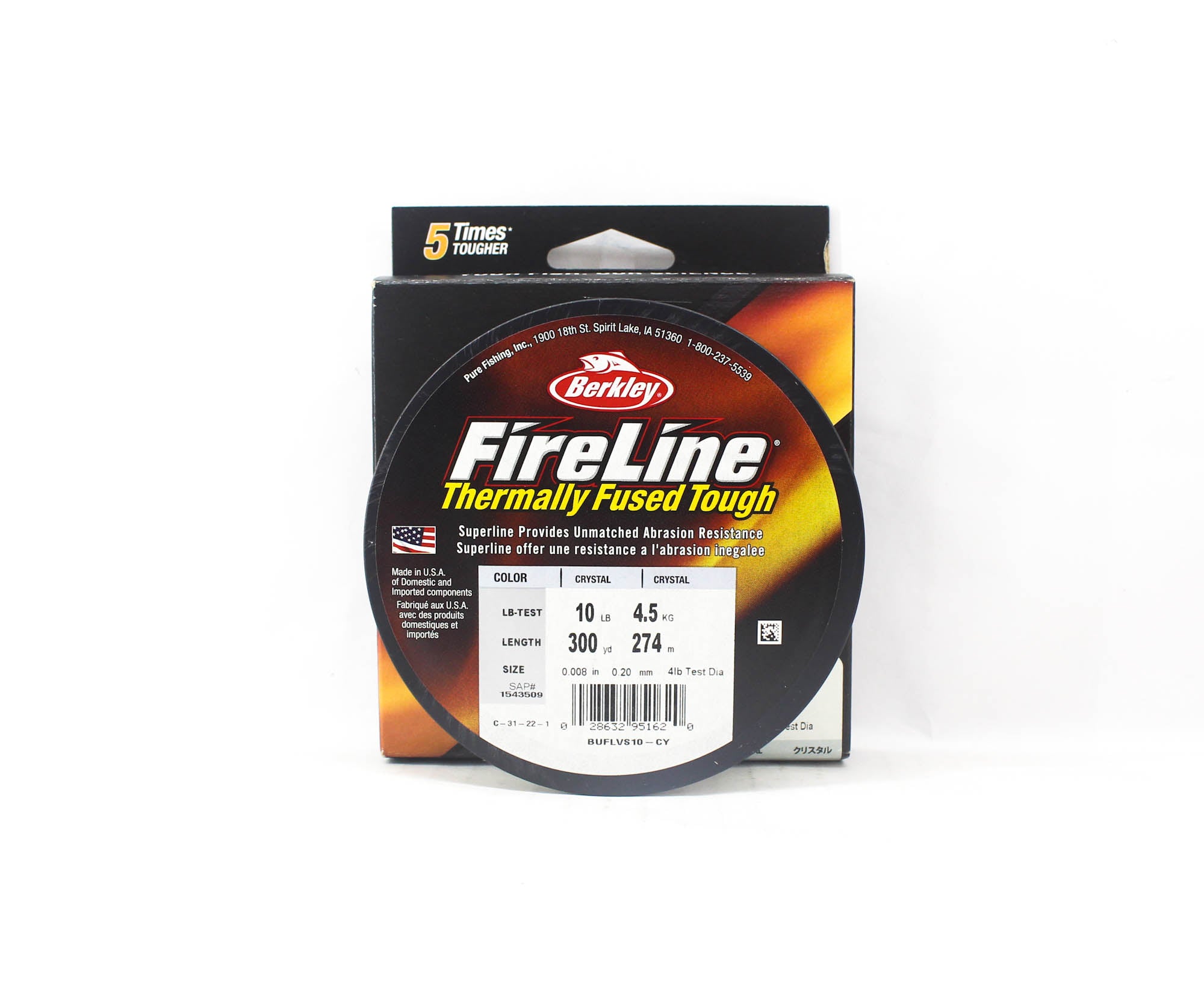 Berkley Fireline Fused Crystal 300yds 10lb White (1620)
