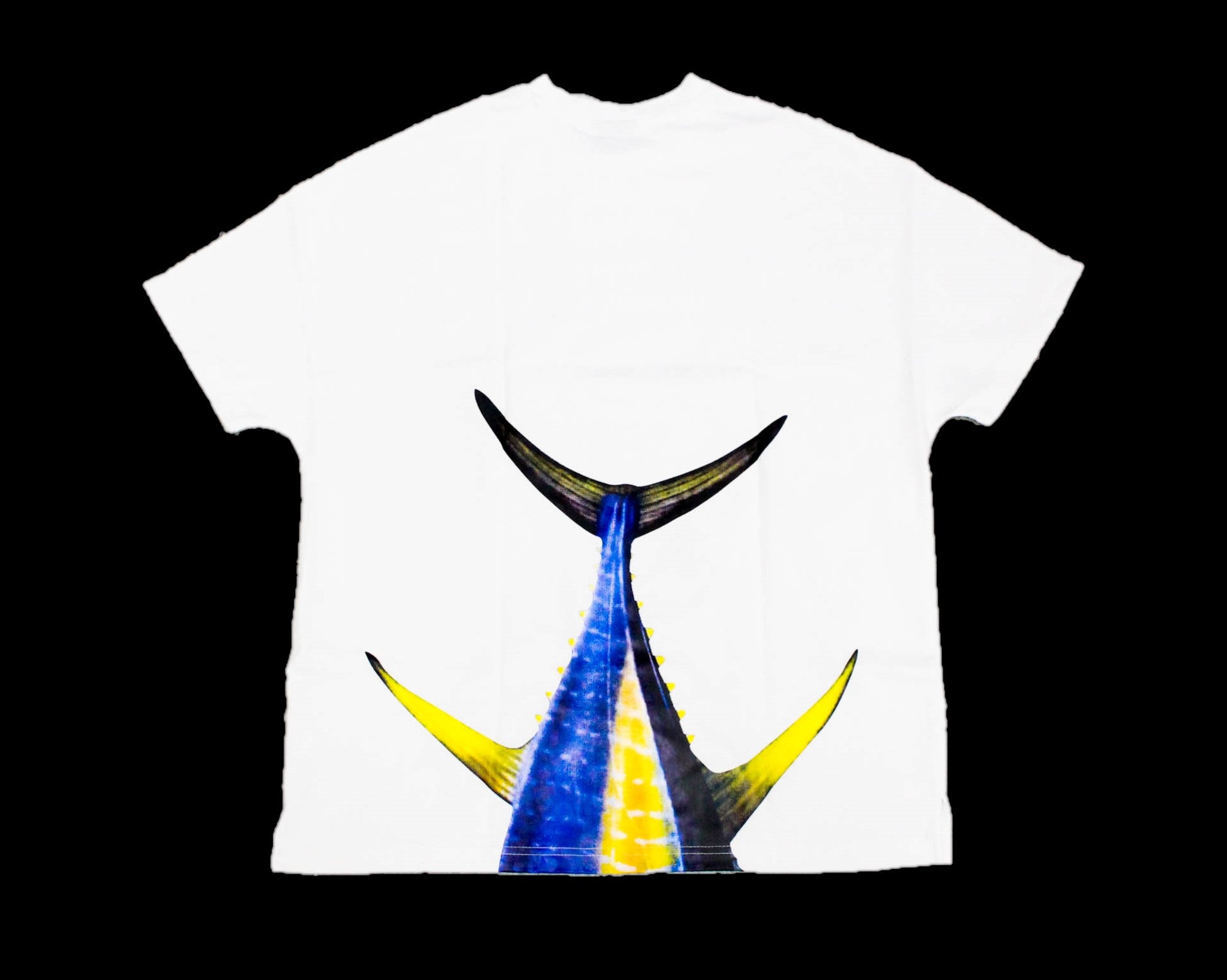 Lure Haven T-Shirt Custom Oversized Limited Tuna White Silver Size XL(0680)