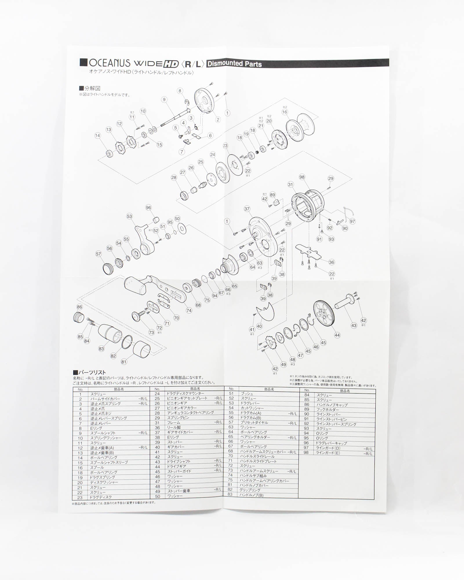 Evergreen Baitcast Reel Oceanus Wide HD Left Hand Custom Red Gold (0902)