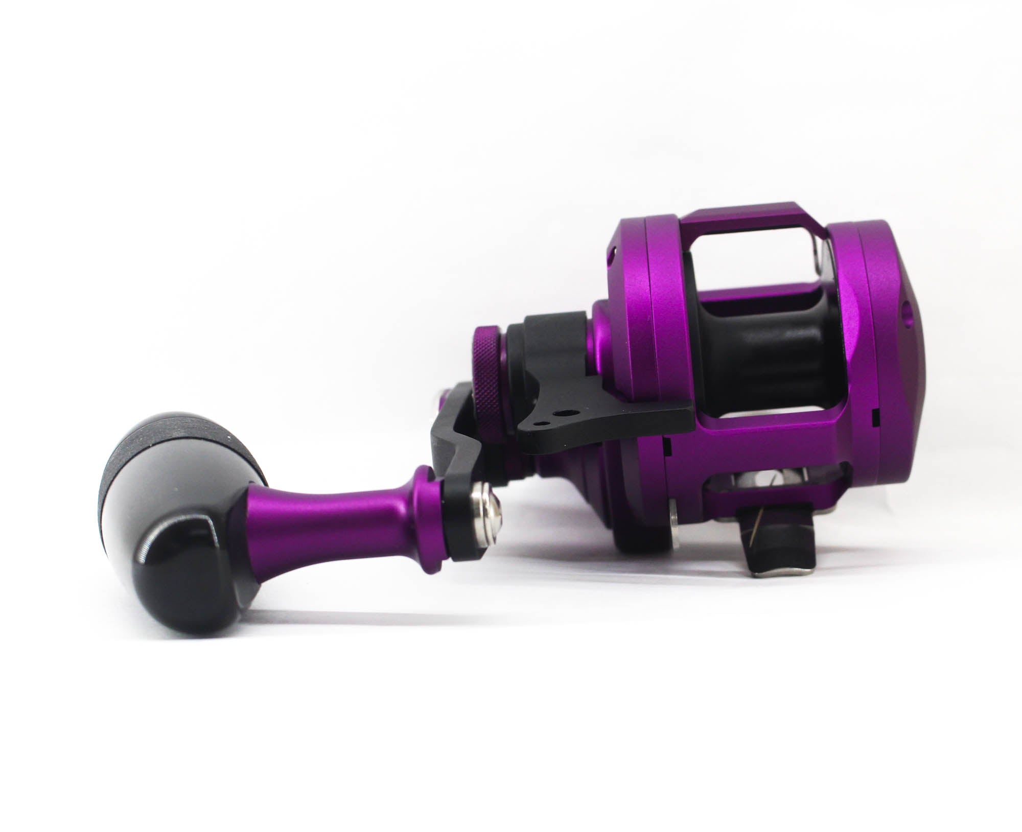 Evergreen Baitcast Reel Oceanus Wide HD Left Hand Custom Purple (0903)