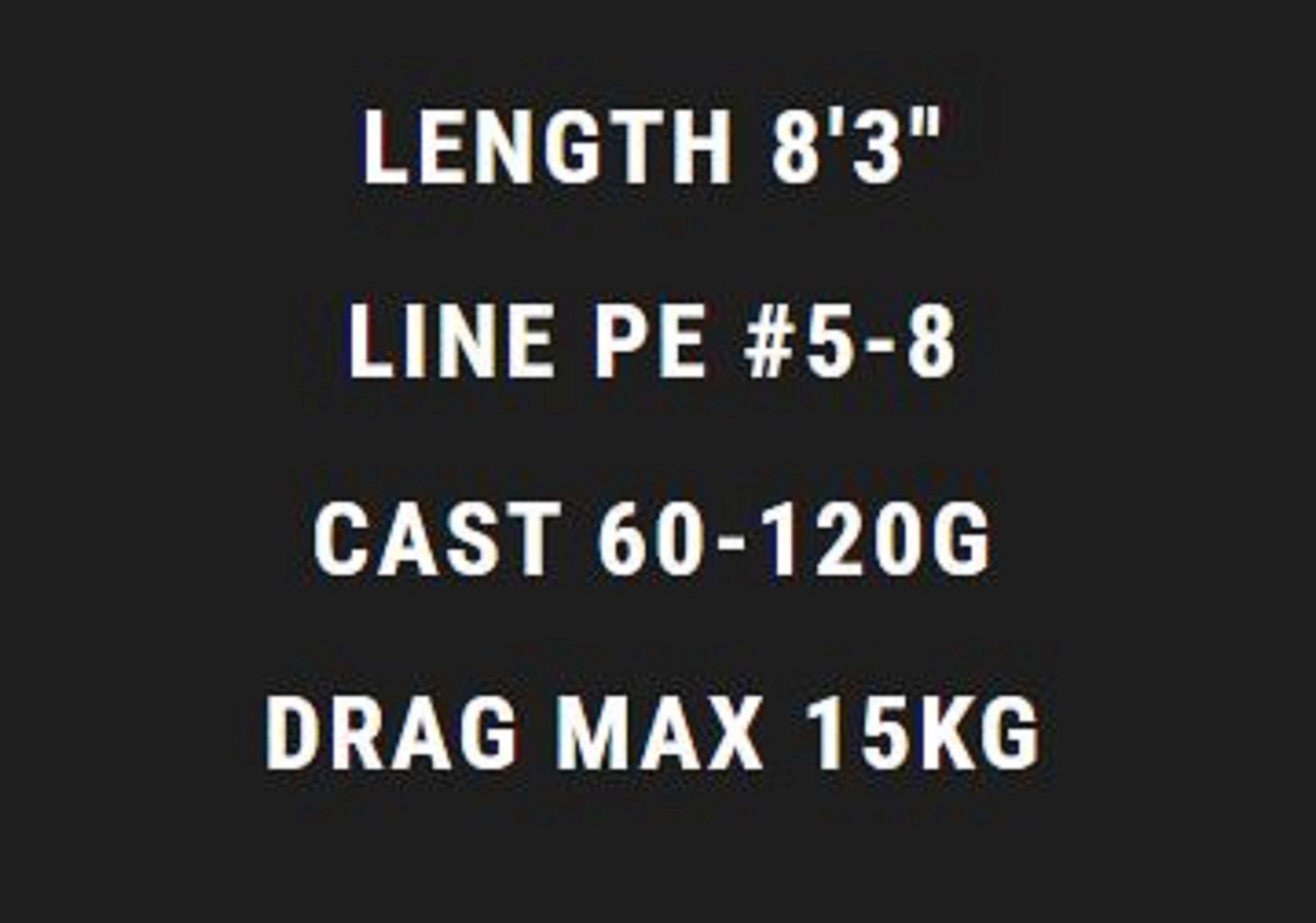 MC Works Rod Spinning EX836CTR STD P.E 5-8 60-120 grams (1044)