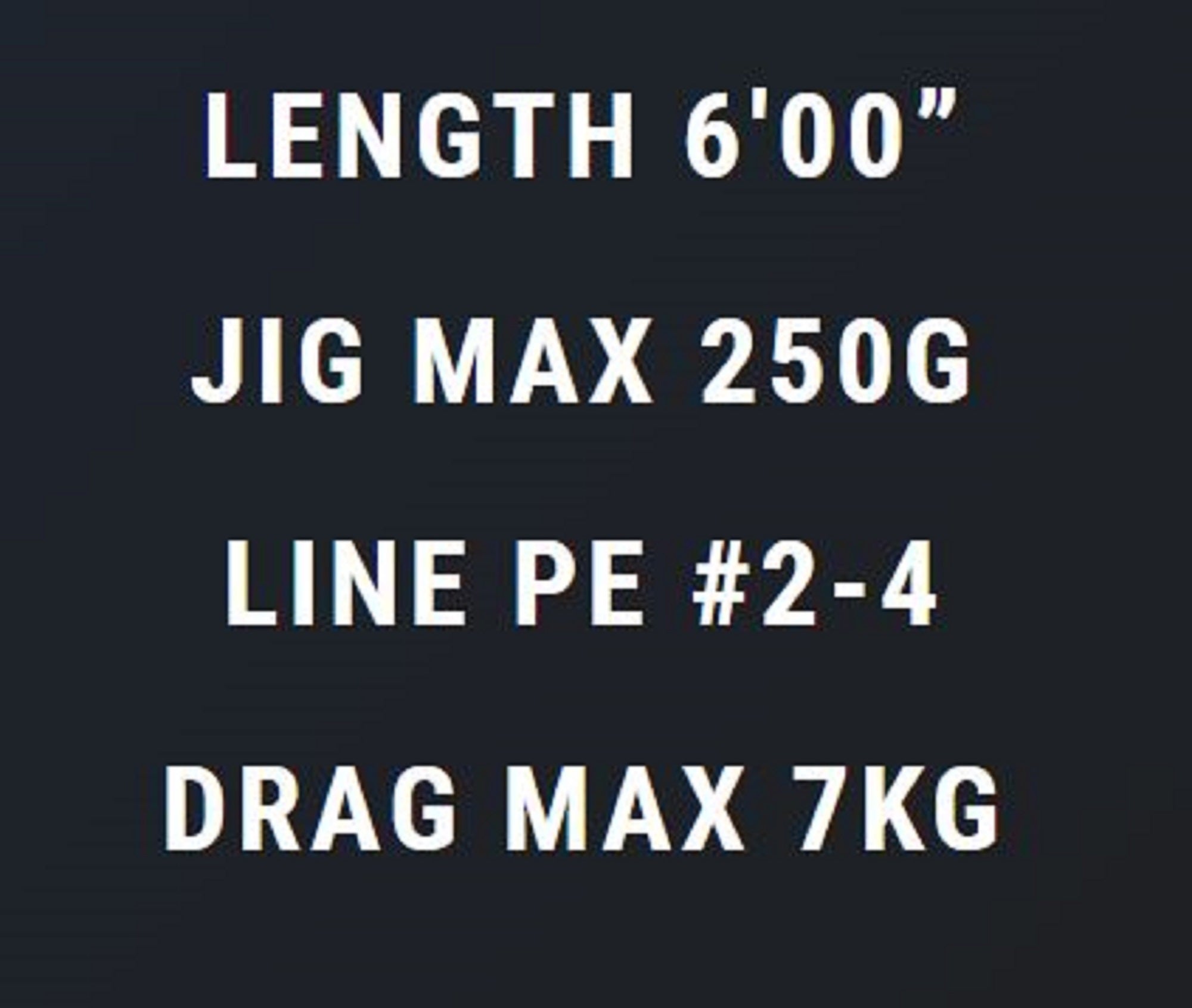 MC Works Rod Baitcast DE603LR/B SP P.E 2-4 Jig Max 250 grams (1047)