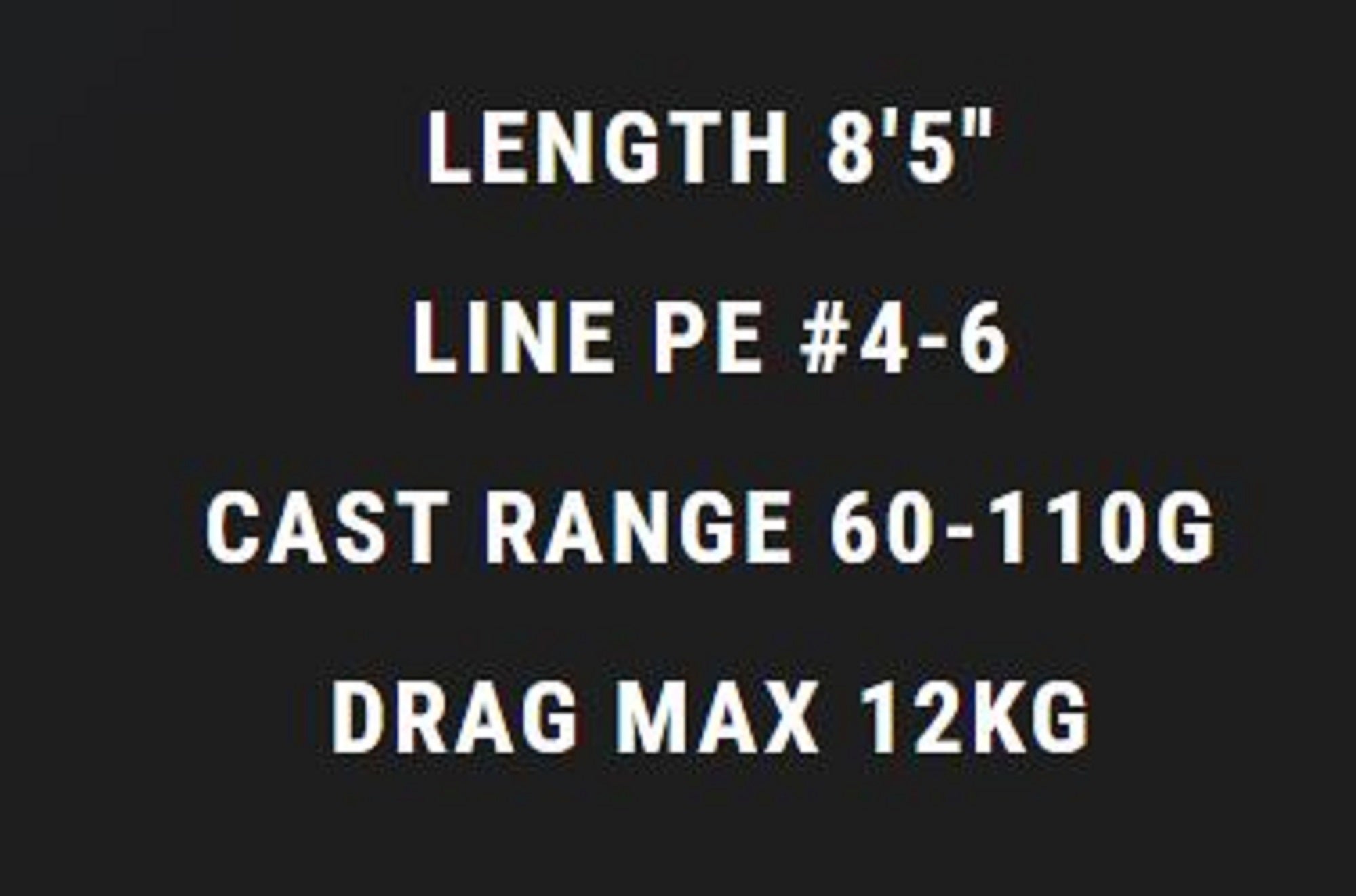 MC Works Rod Spinning EX855HF-T P.E 4-6 60-110 grams Travel 3 Piece (1049)
