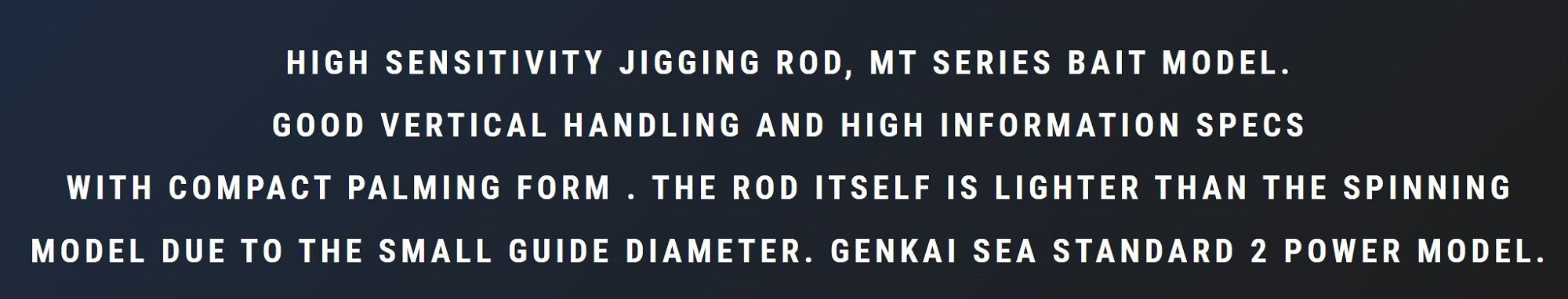 MC Works Rod Baitcast MT602LR/B SP P.E 2-4 Jig Max 220 grams (1058)