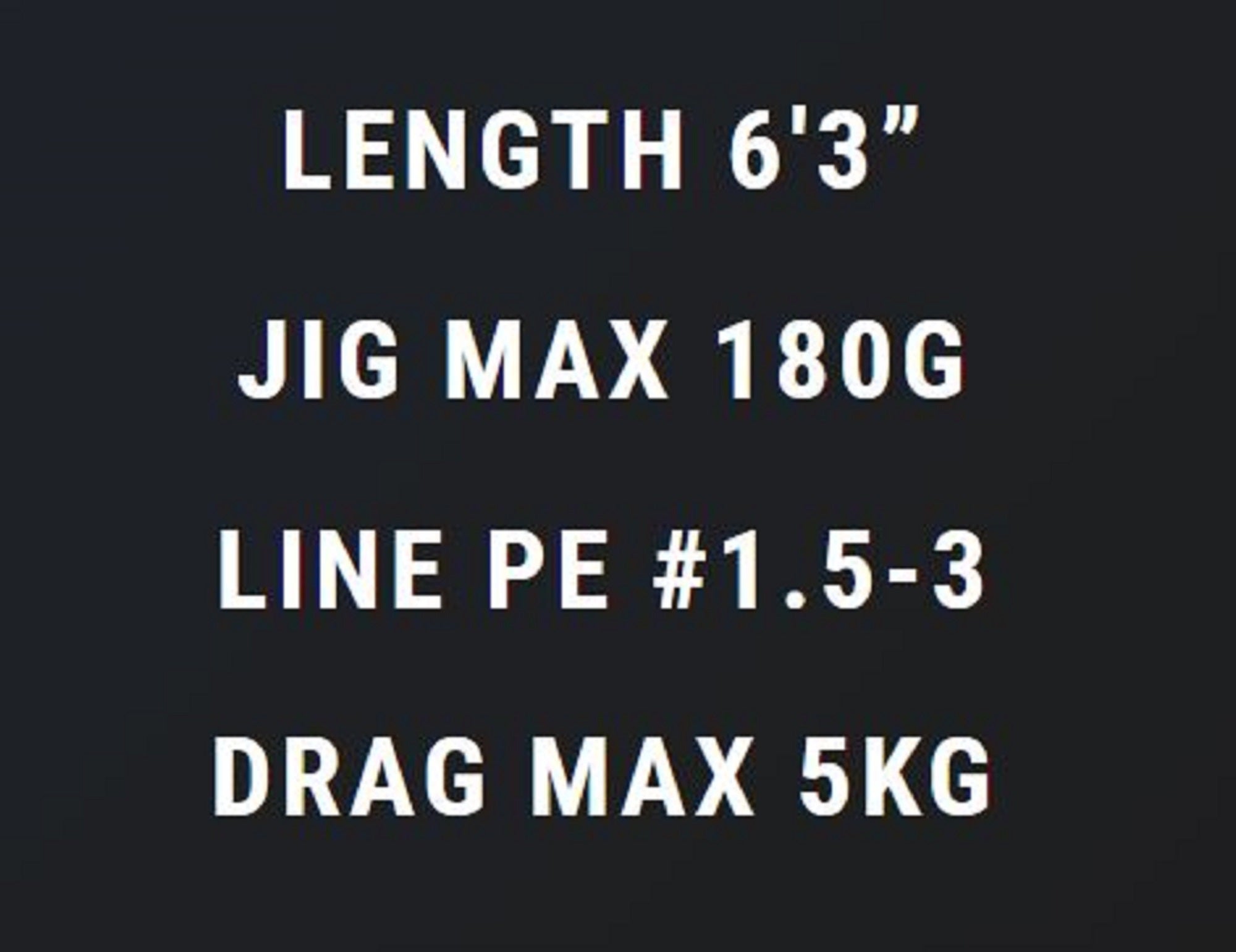 MC Works Rod Baitcast DE631LR/B SP P.E 1.5-3 Jig Max 180 grams (1059)