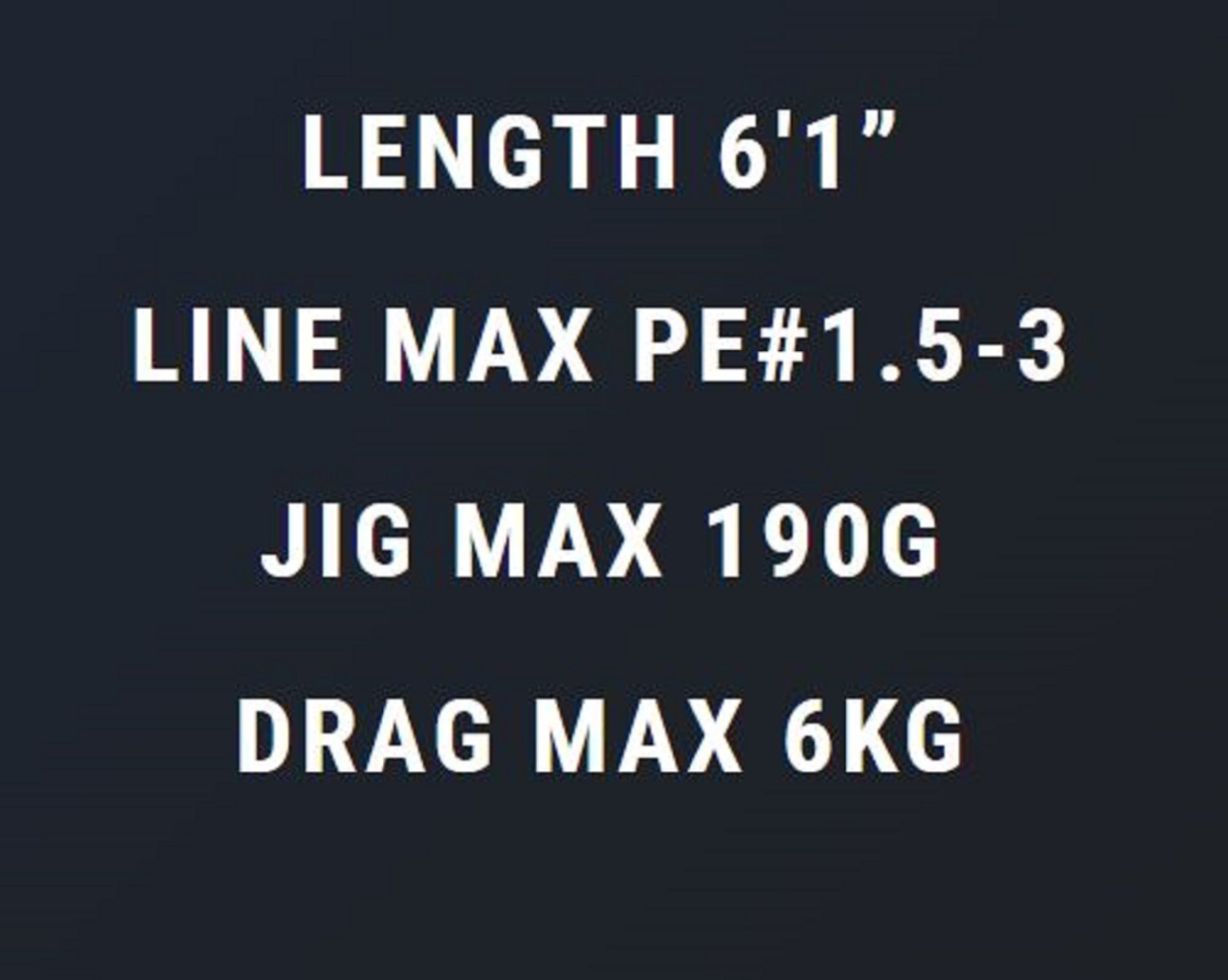 MC Works Rod Baitcast DT611PS/B STD P.E 1.5-3 Jig Max 190 grams (1063)