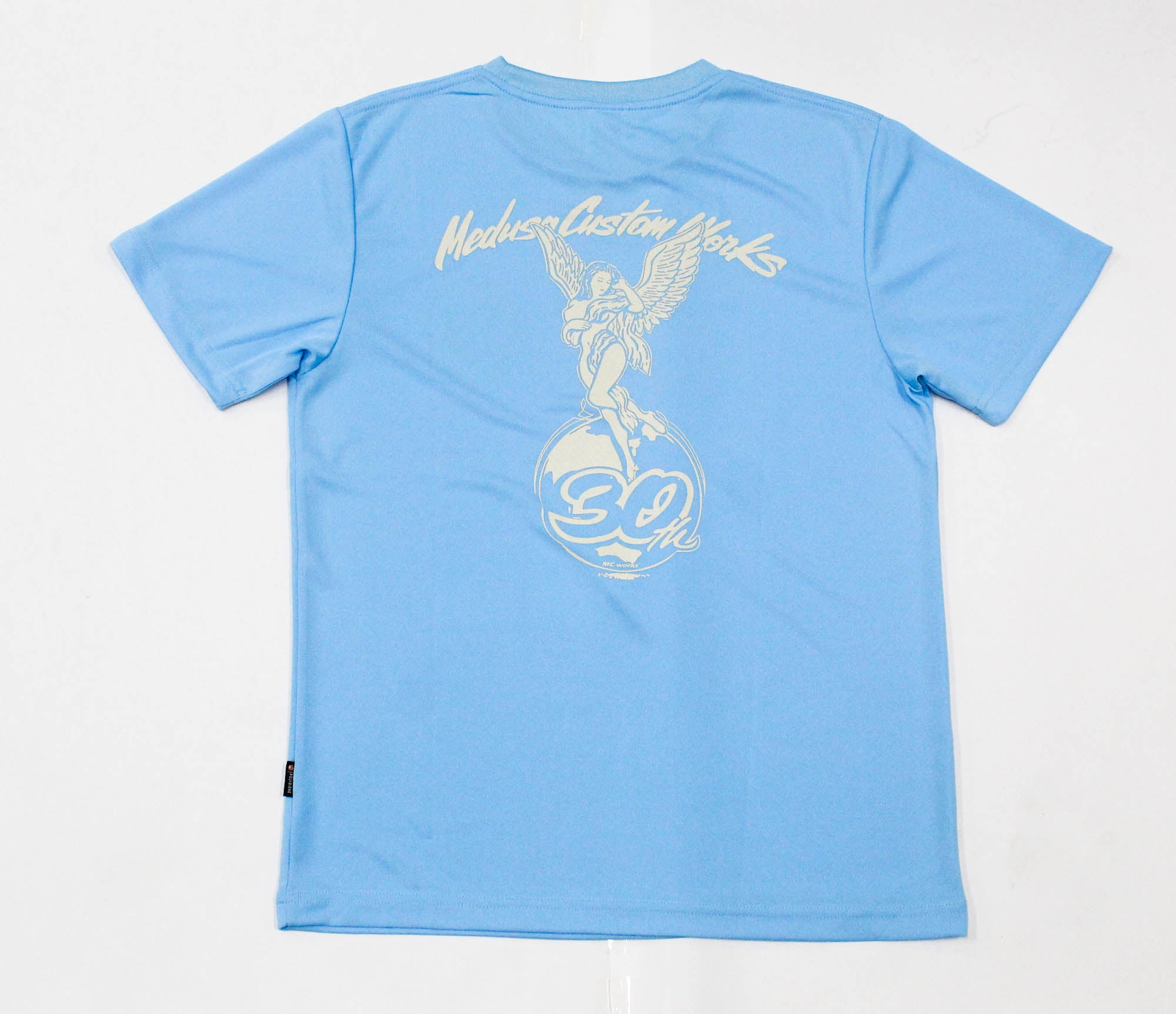 MC Works T Shirt Short Sleeve Angel 30th Blue Size M (1088)