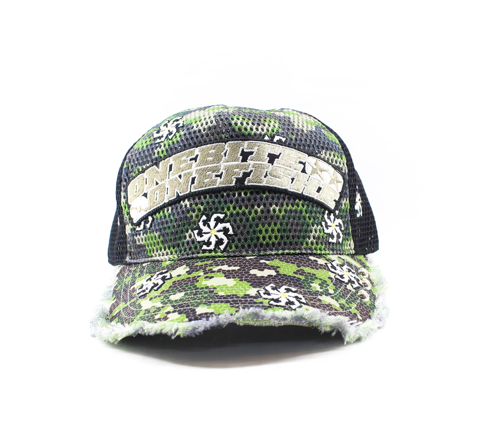 One Bite One Fish OBOF Cap OBOF-23 All Mesh Arch Logo (2046)