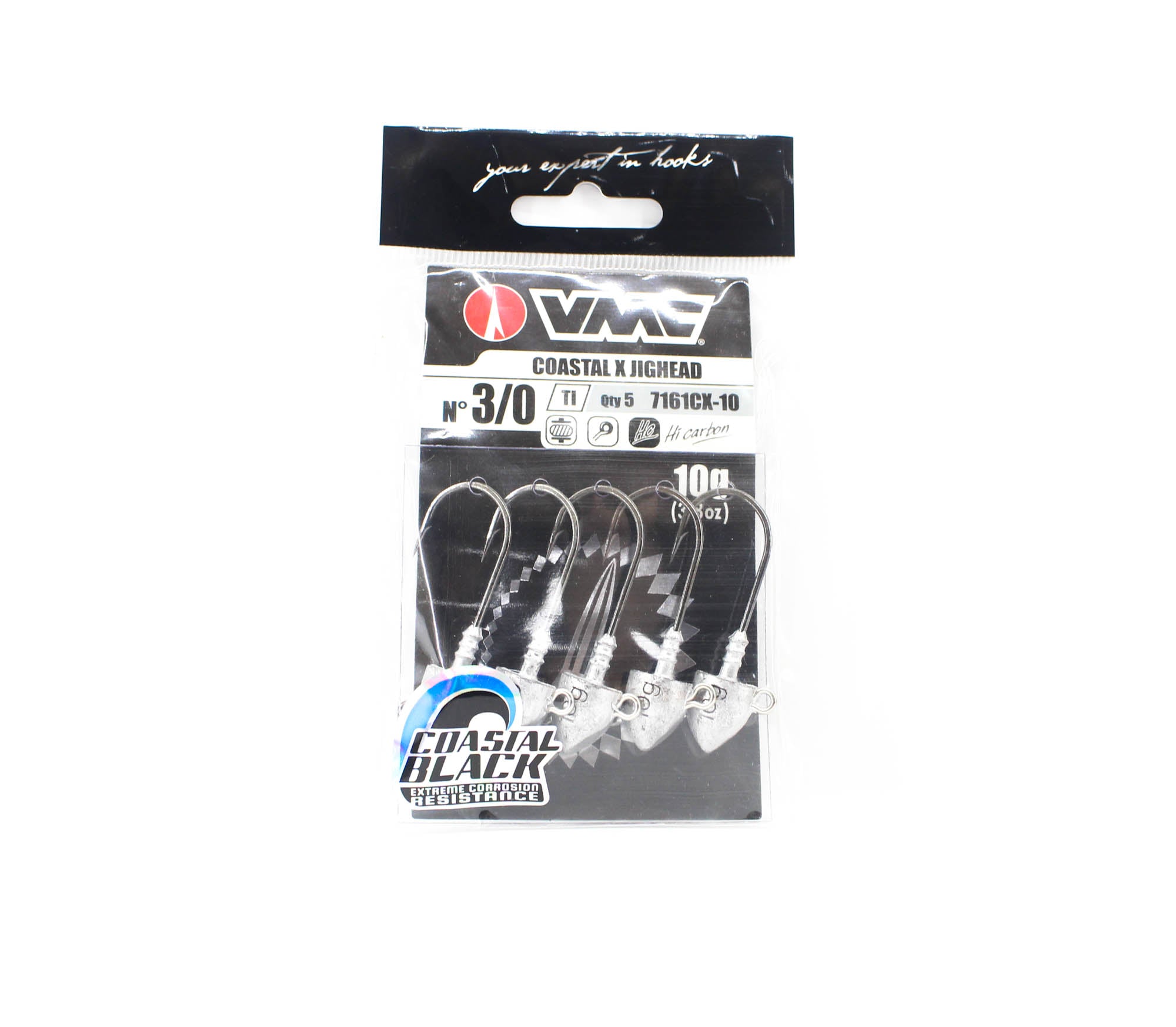 Rapala VMC V7161CX-10 CoastalxJighead Size 3/0 , 10grams 5 per pack (4063)