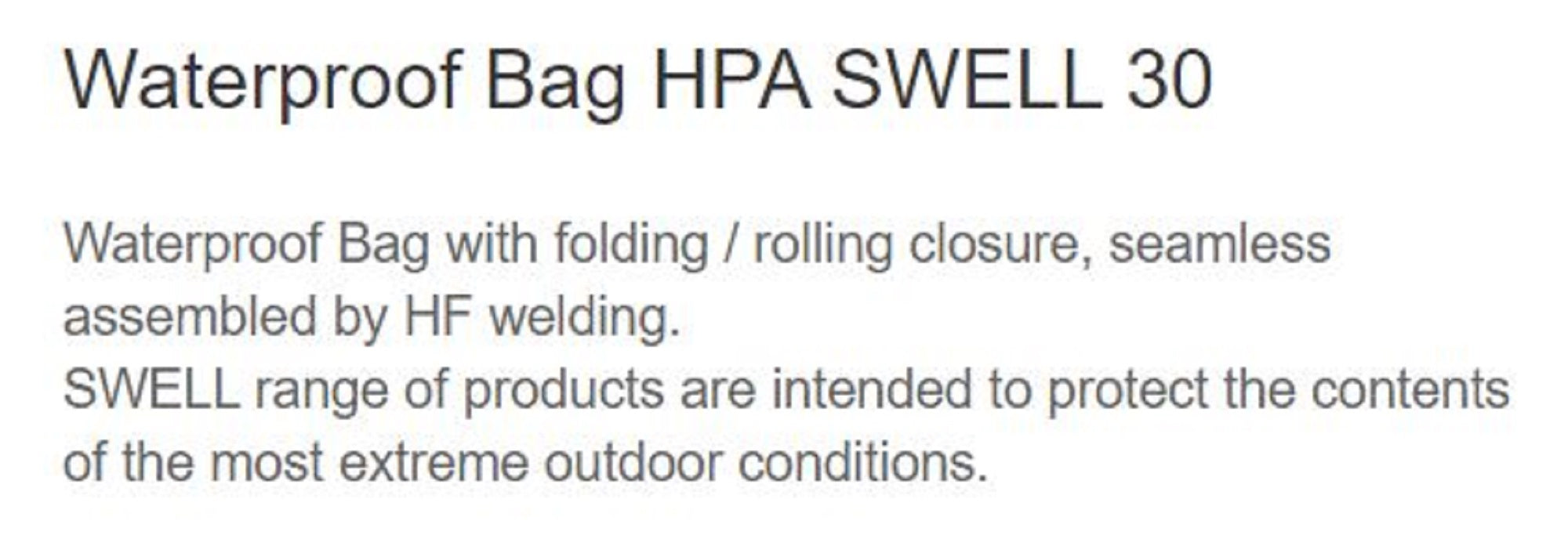 HPA Swell 30 Waterproof Tube Bag 27 x 46 cm 30 litres Orange (0490)