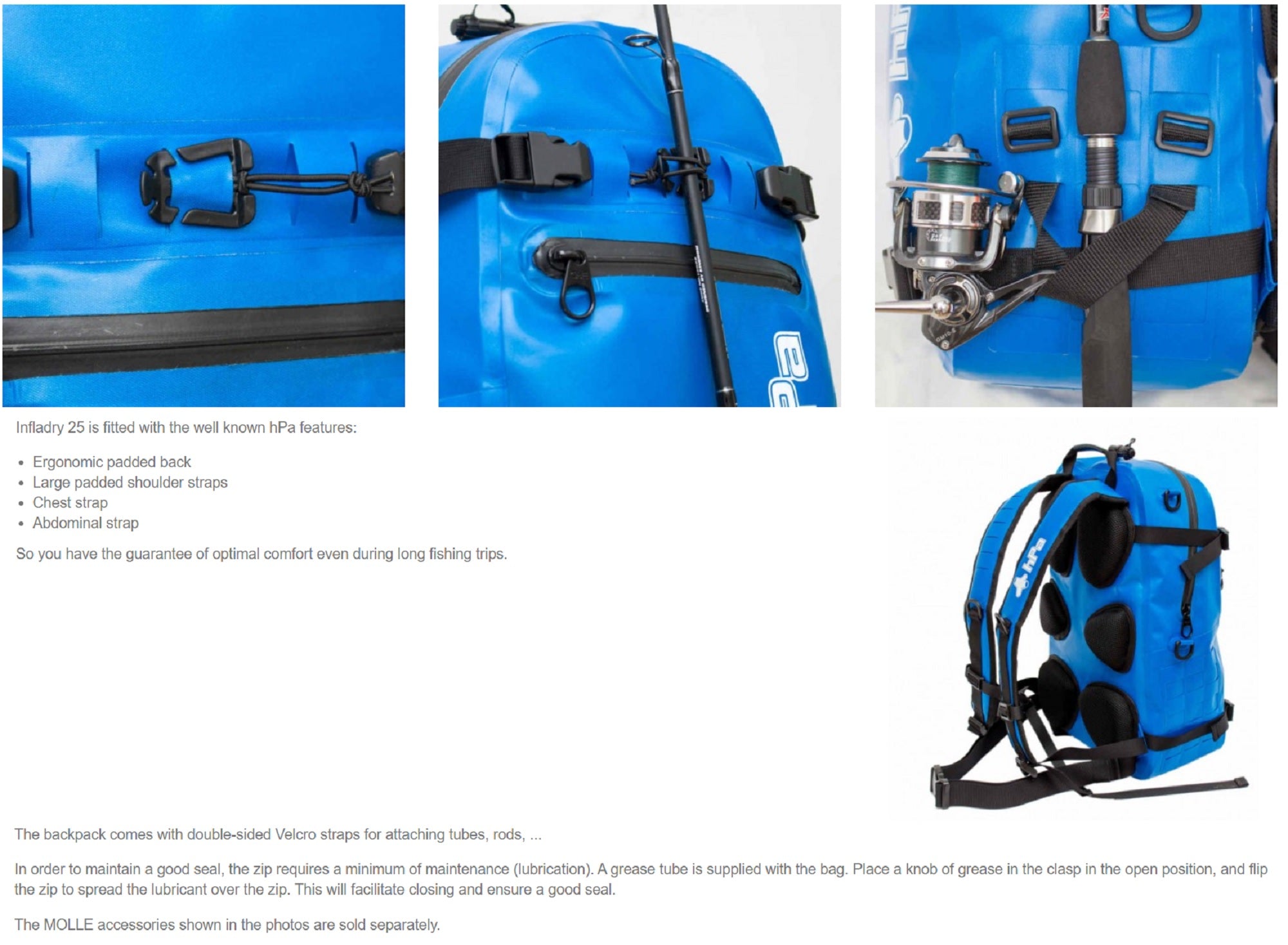 HPA Infladry 25 Backpack 50 x 28 x 18cm 25 litres Camou (0047)