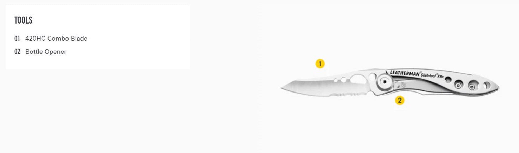 Leatherman YL832615 Skeletool KBX Multi Tool Coyote Tan (6241)