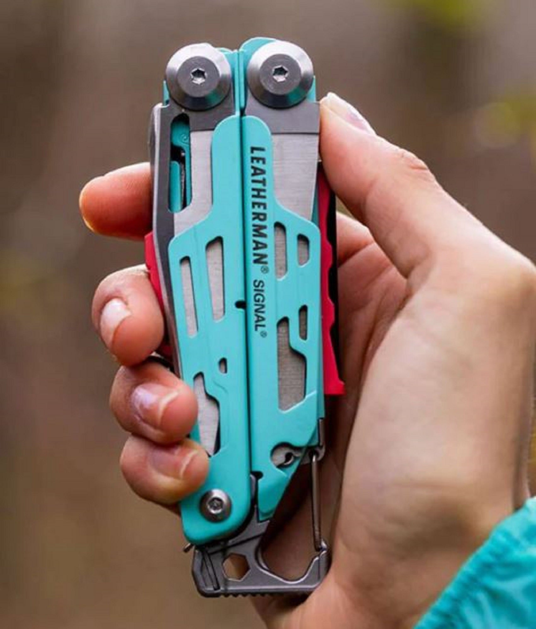 Leatherman YL833187 Signal Multi Tool 19 Functions Sheath Aqua Silv (0339)