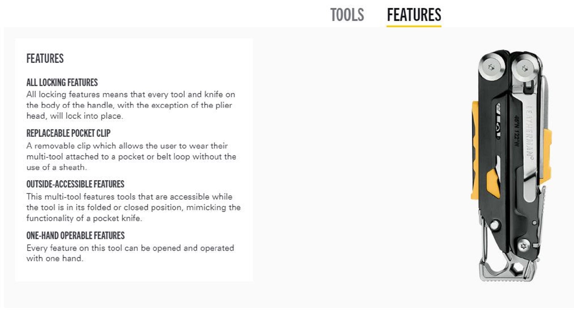 Leatherman YL832265 Signal Multi Tool 19 Functions Sheath Stainless (1190)