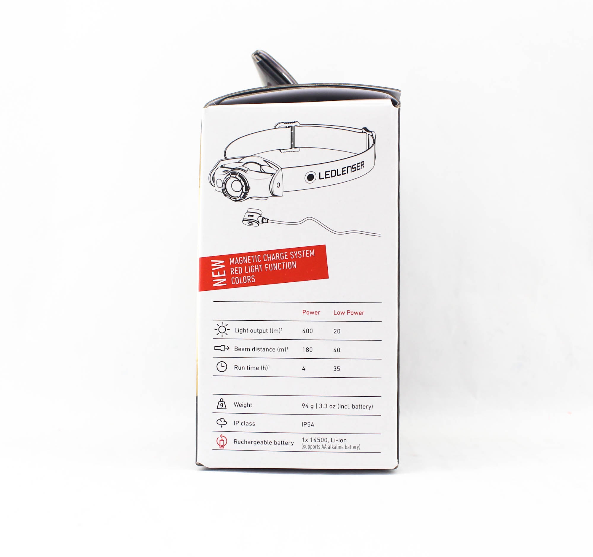 Ledlenser MH4 Headlamp 400 Lumens 180m IP54 94g Rechargeable (0121)