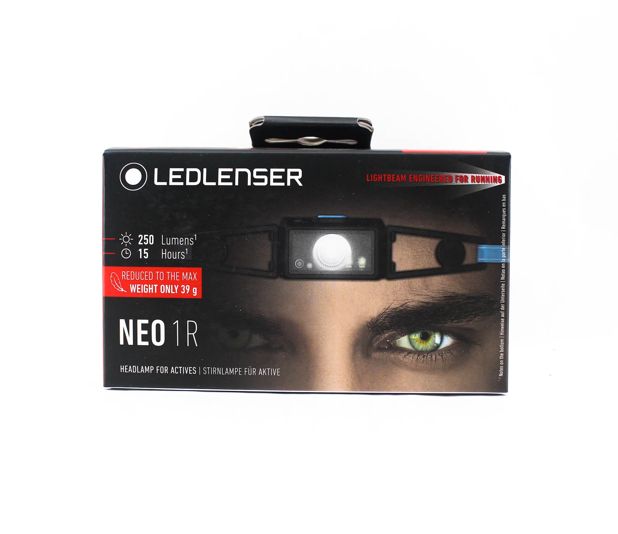 Ledlenser NEO1R Headlamp 250 Lumens 80m IP67 39g Rechargeable Blue (9971)
