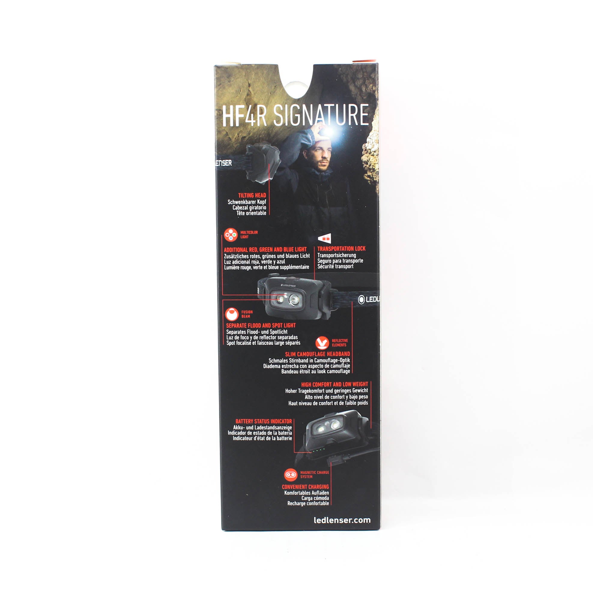 Ledlenser HF4R Headlamp 600 Lumens 140m IP68 72g Rechargeable Black (1813)