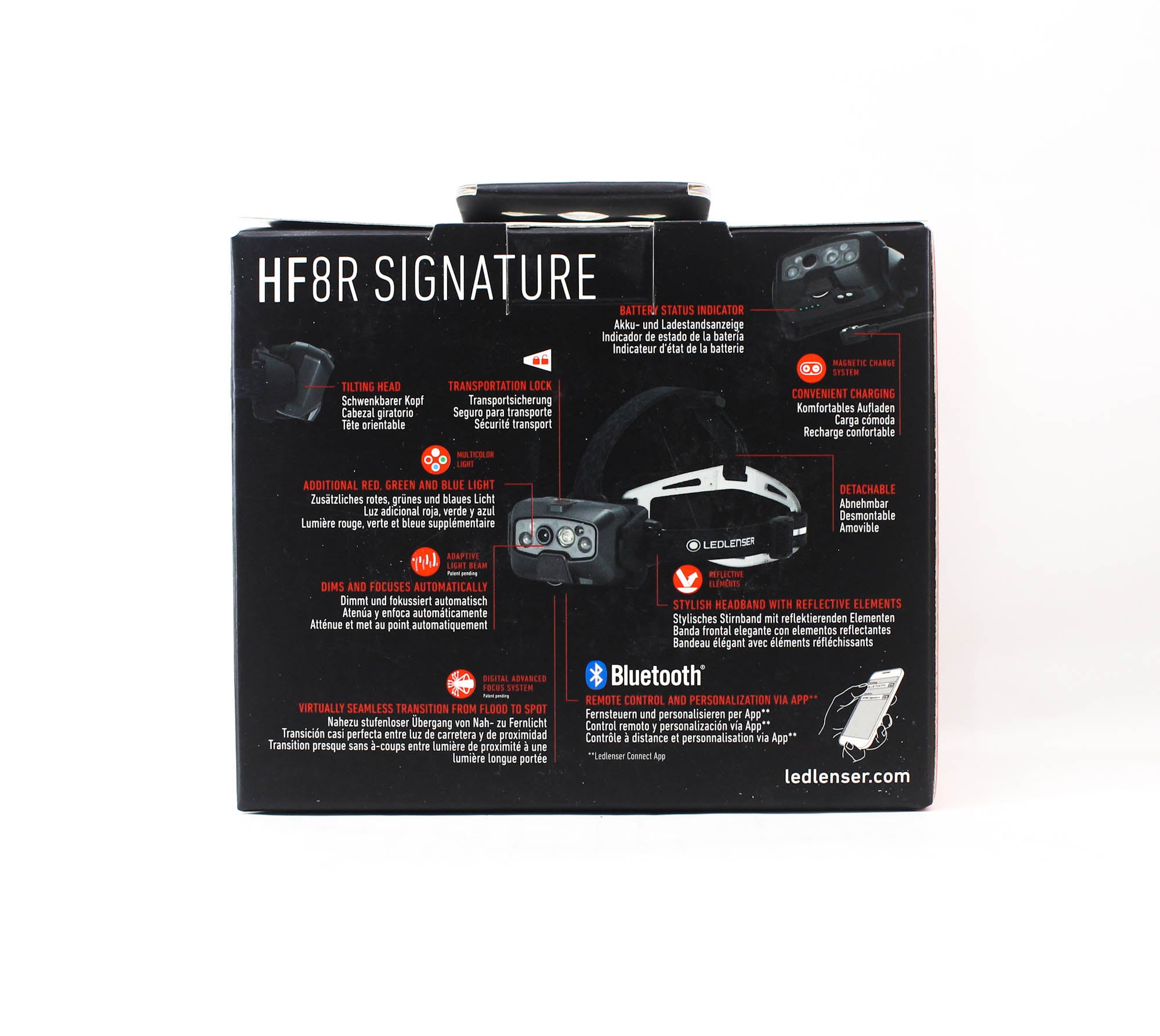 Ledlenser HF8R Signature Headlamp 2000 LM IP68 194g Rechargeable Blk 1981