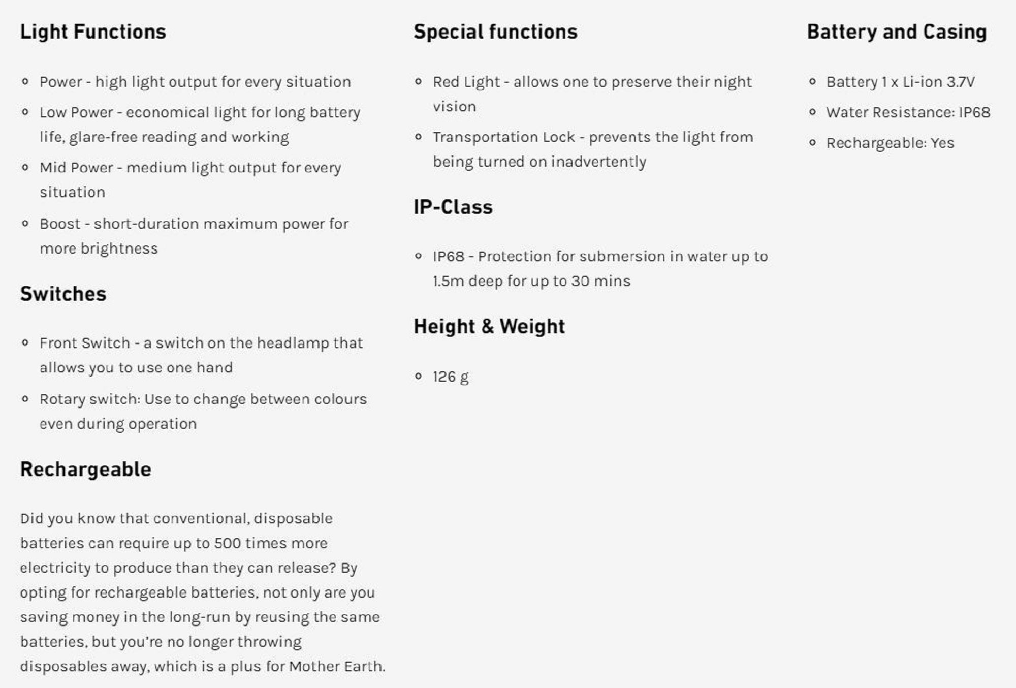 Ledlenser HF6R Core Headlamp 800 Lumens IP68 126g Rechargeable Blue (4319)